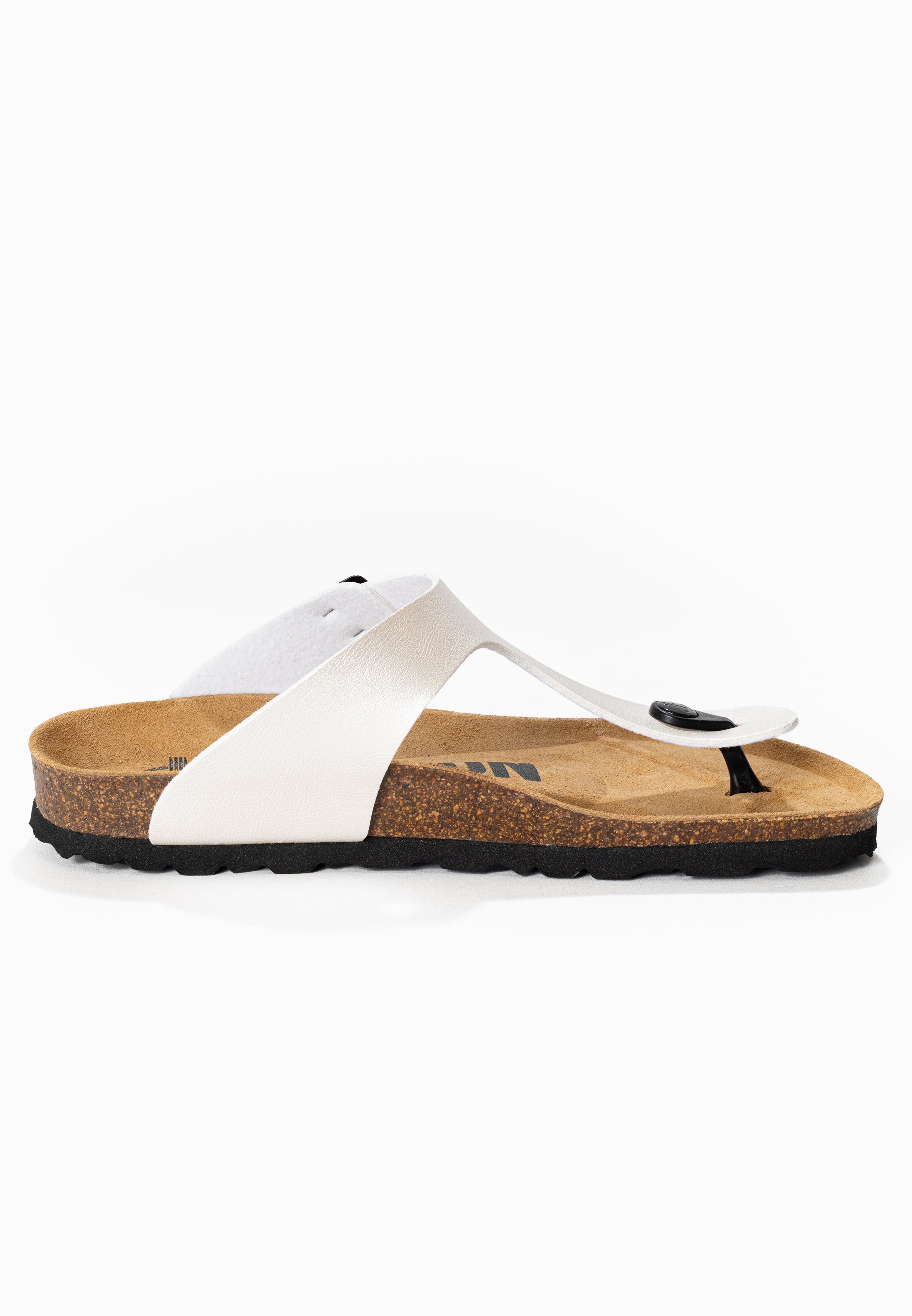 Light Silver Mercury Toe-Thong Sandals