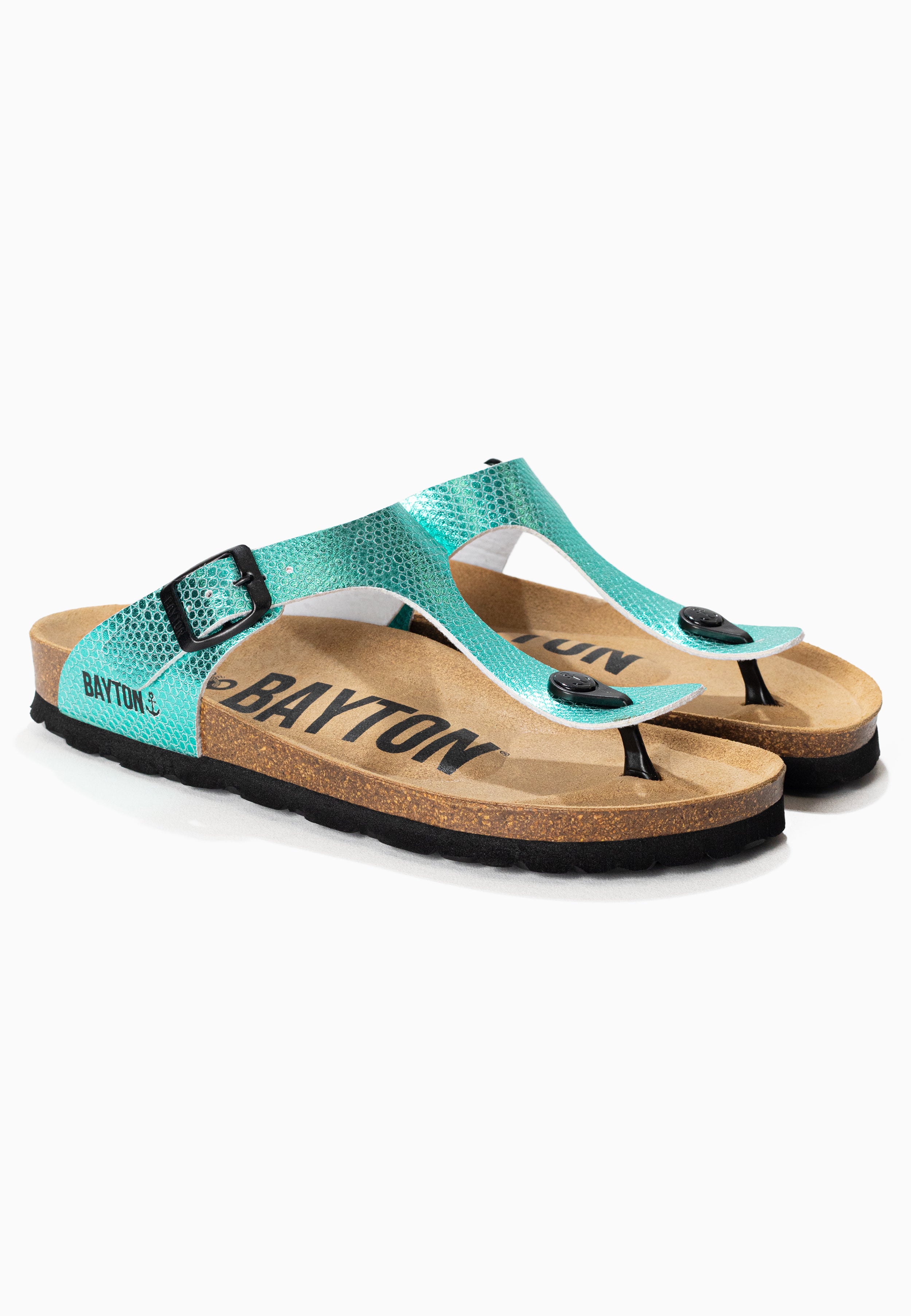 Mercury Mint Toe-Thong Sandals