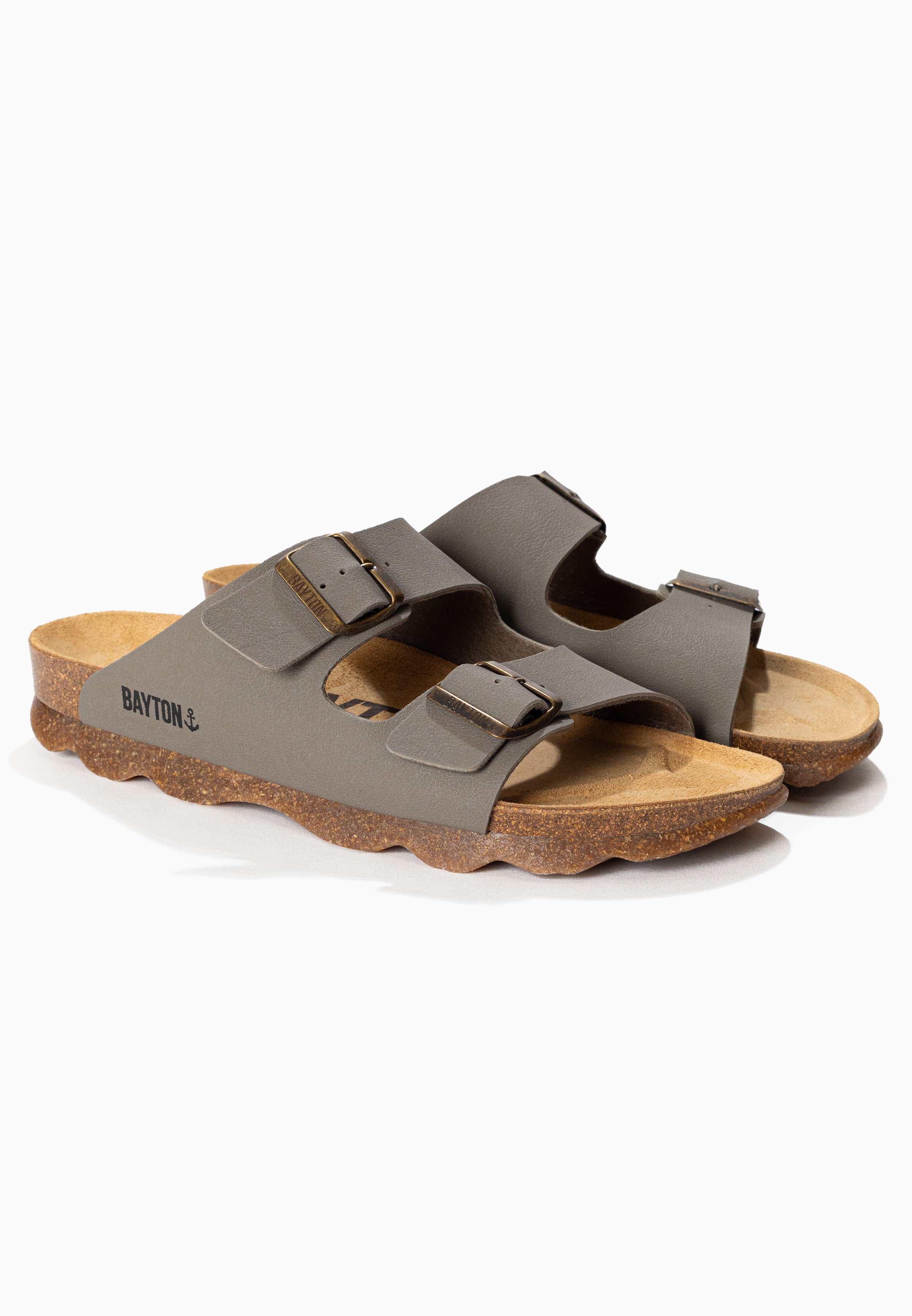 Atlas Taupe 2 Strap Sandals