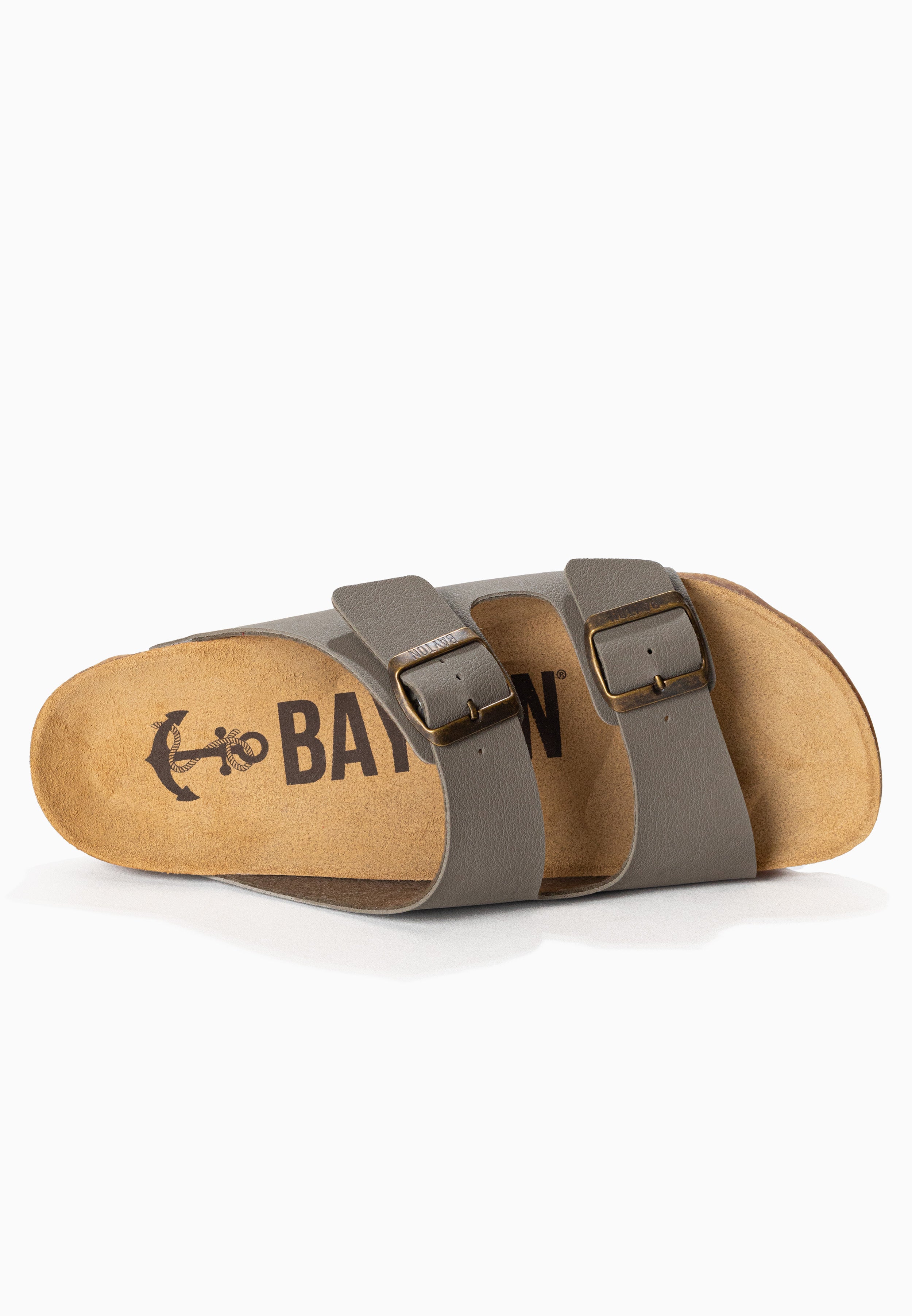 Atlas Taupe 2 Strap Sandals