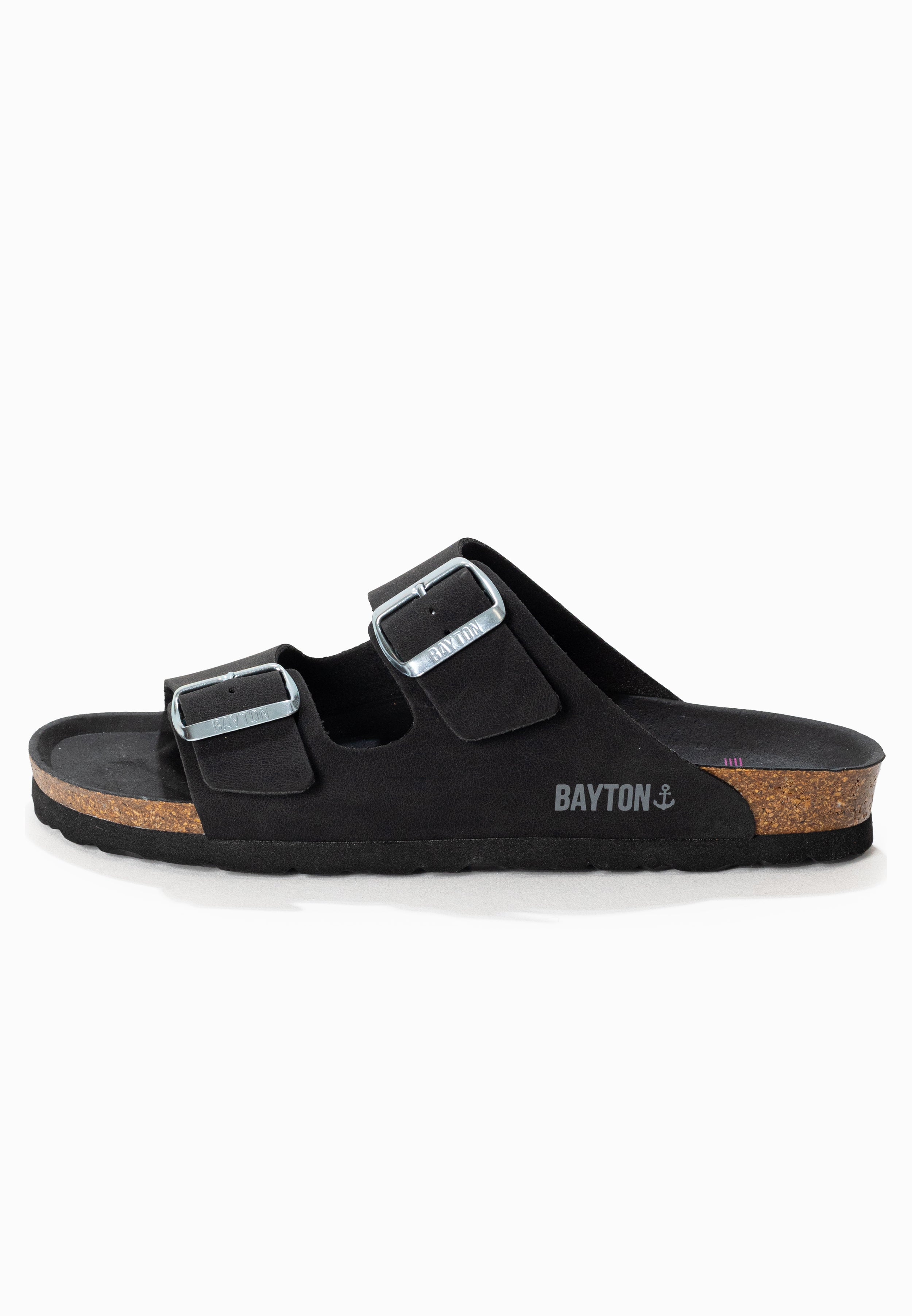 Atlas Black 2 Strap Sandals