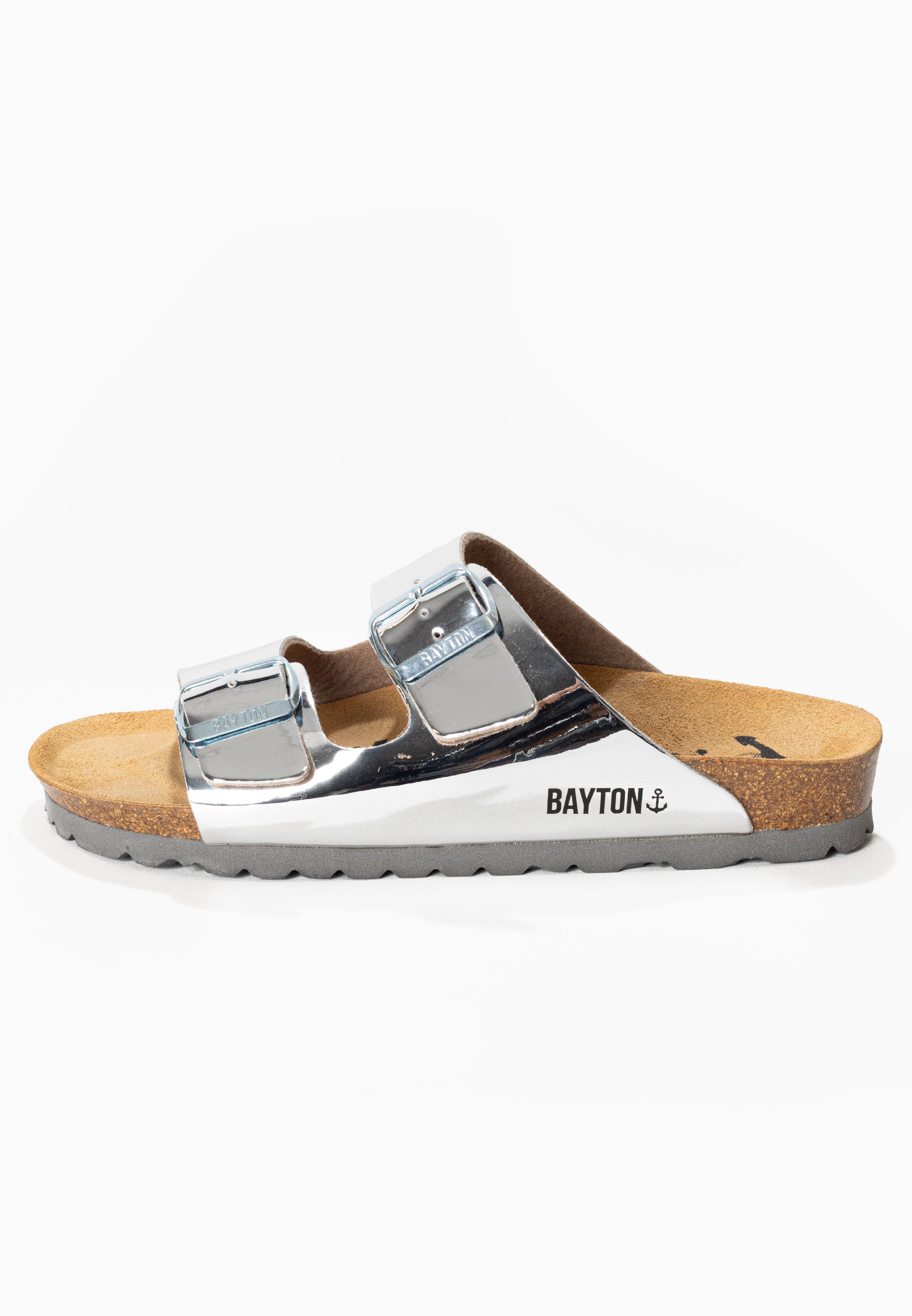 Atlas Silver 2 Strap Sandals