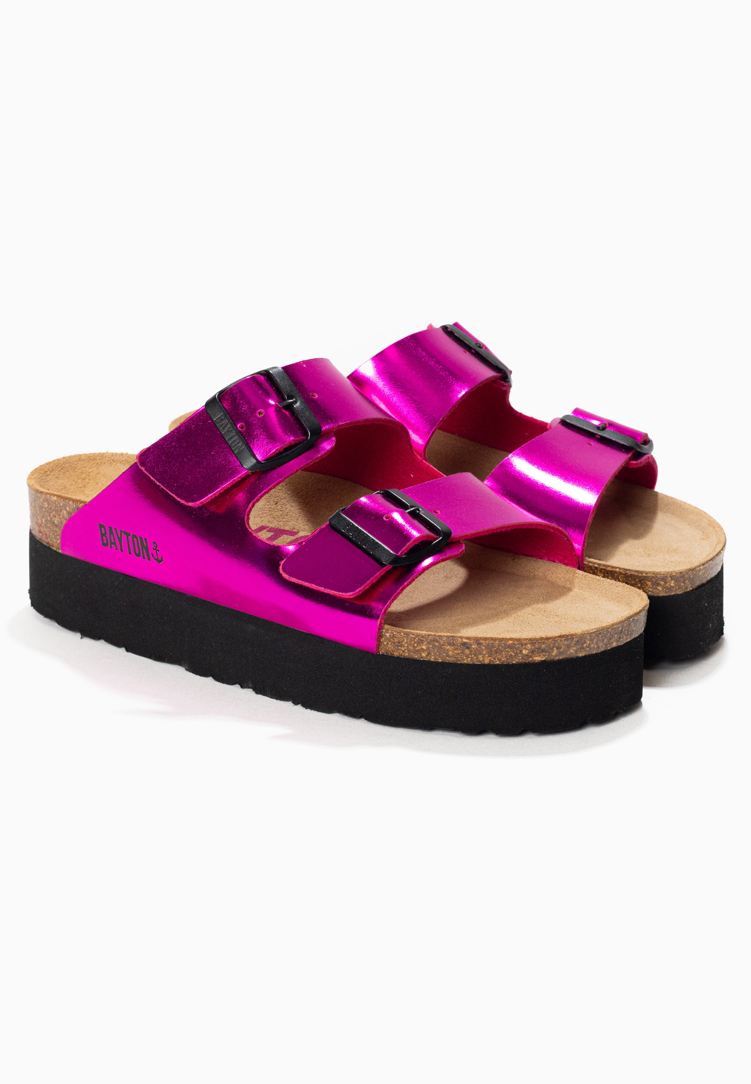 Japet Fuschia Platform Sandals