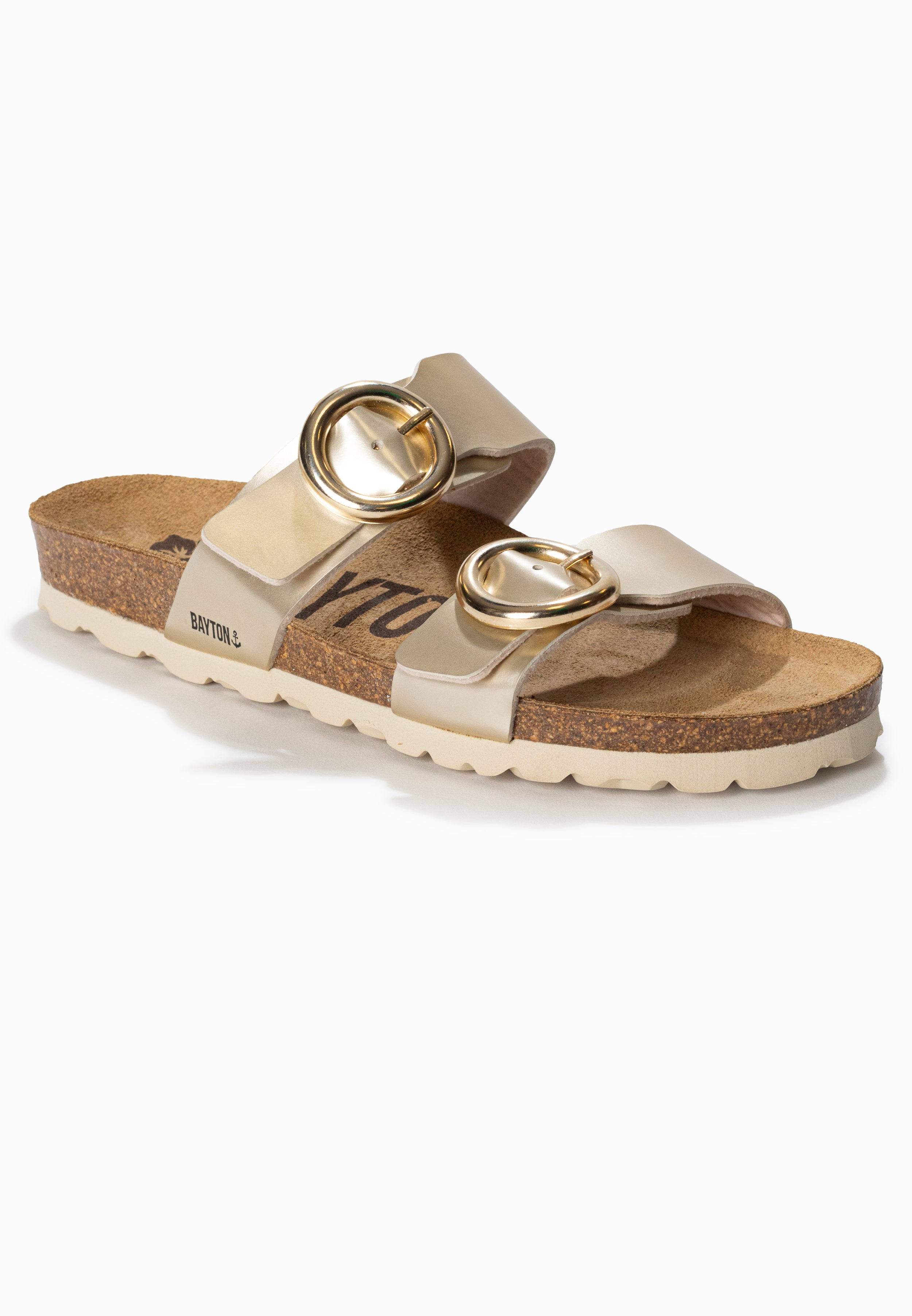 Lugo Gold 2 Strap Sandals