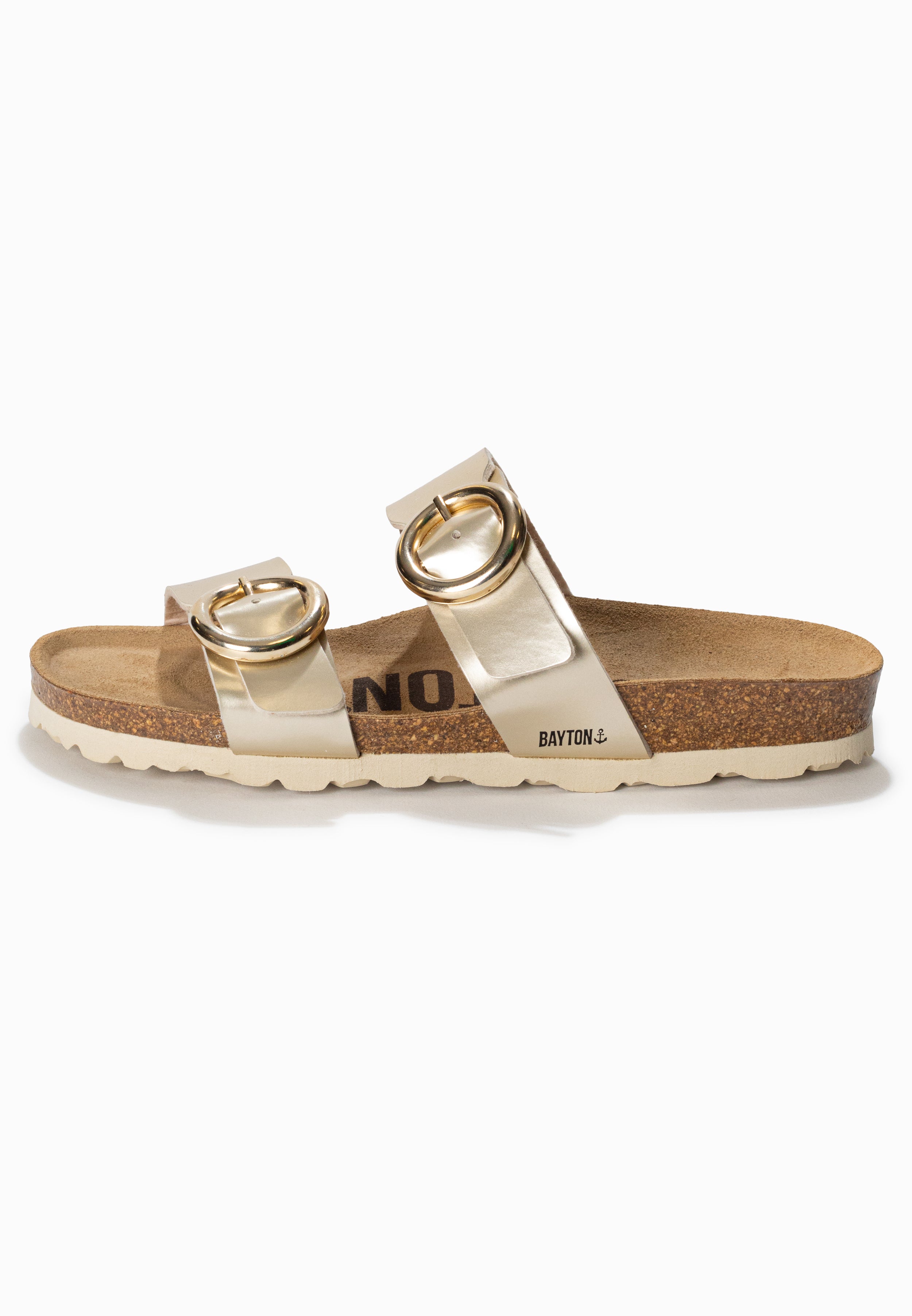 Lugo Gold 2 Strap Sandals