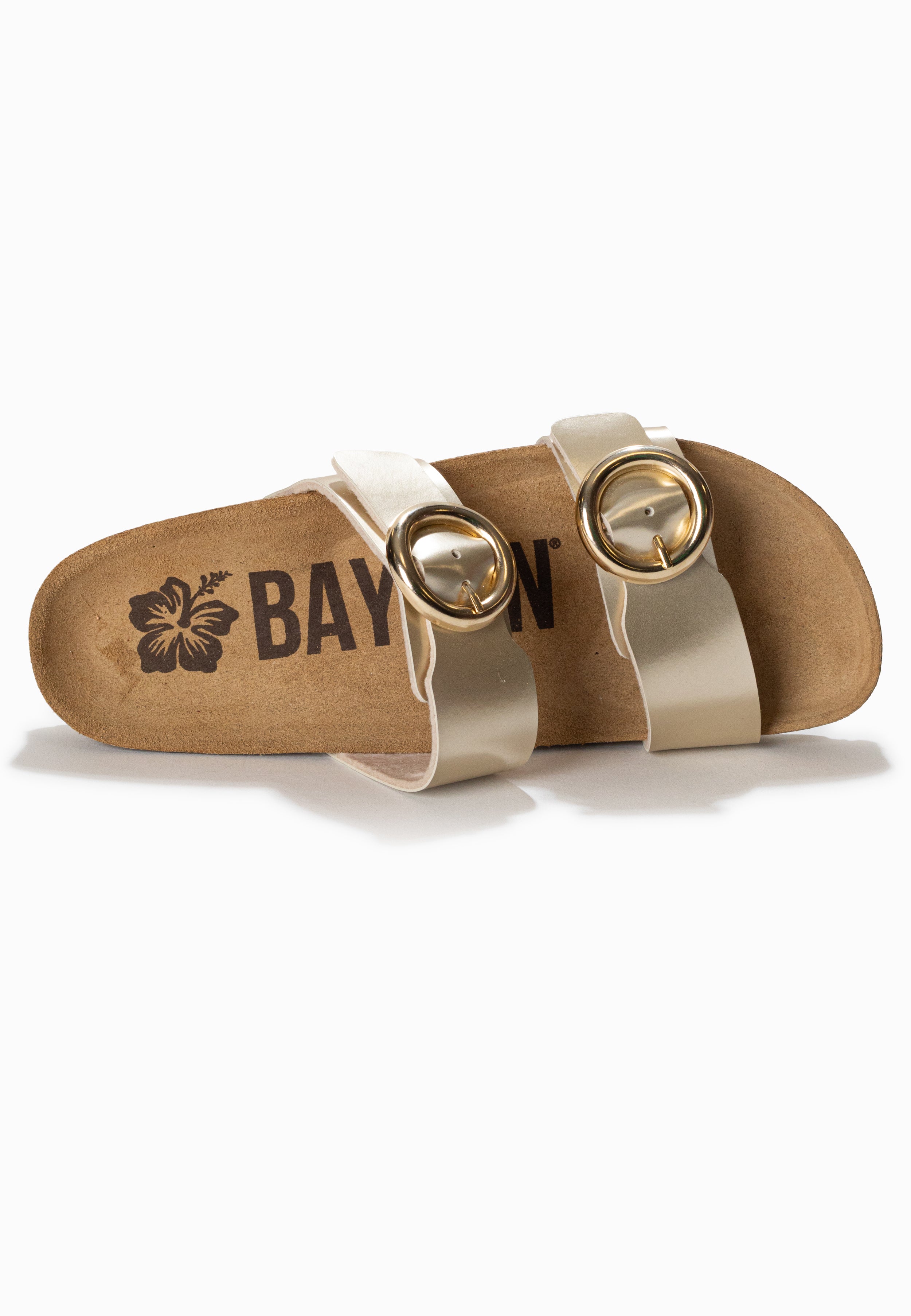 Lugo Gold 2 Strap Sandals