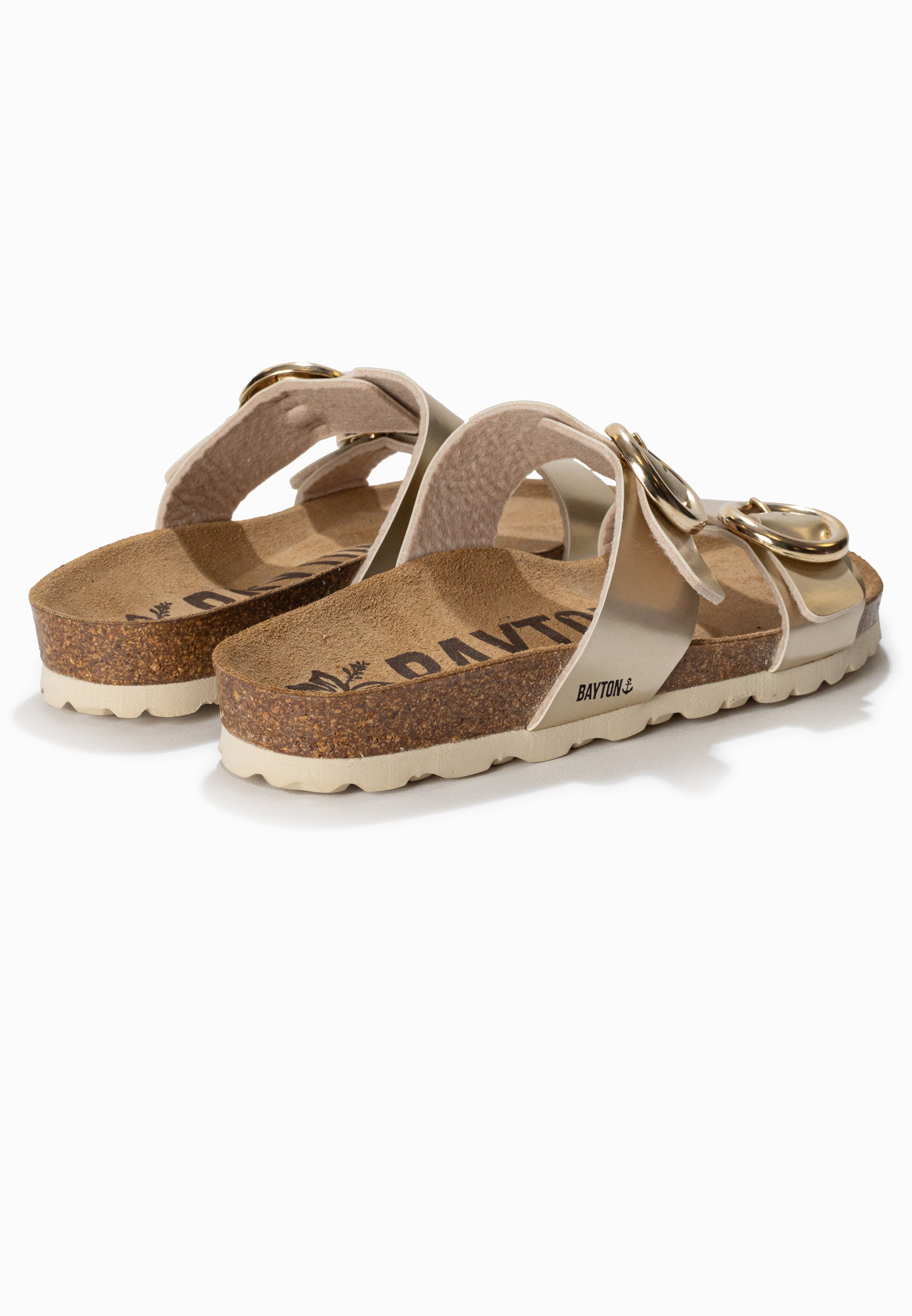 Lugo Gold 2 Strap Sandals