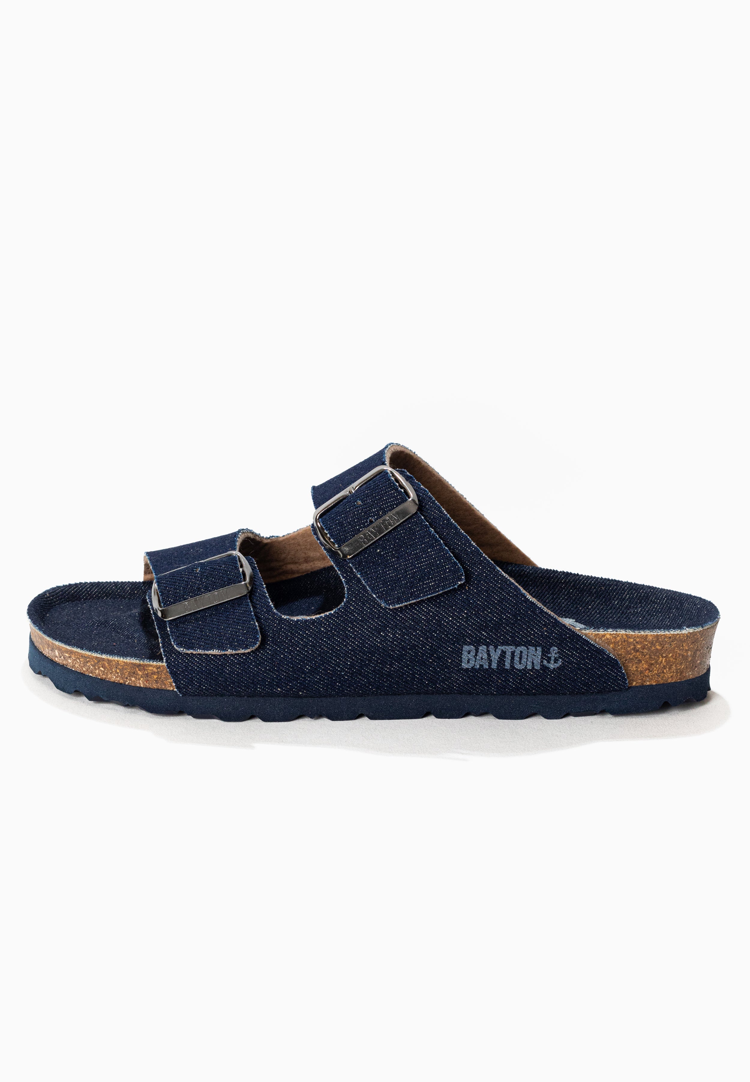 Atlas Navy Blue 2 Strap Sandals