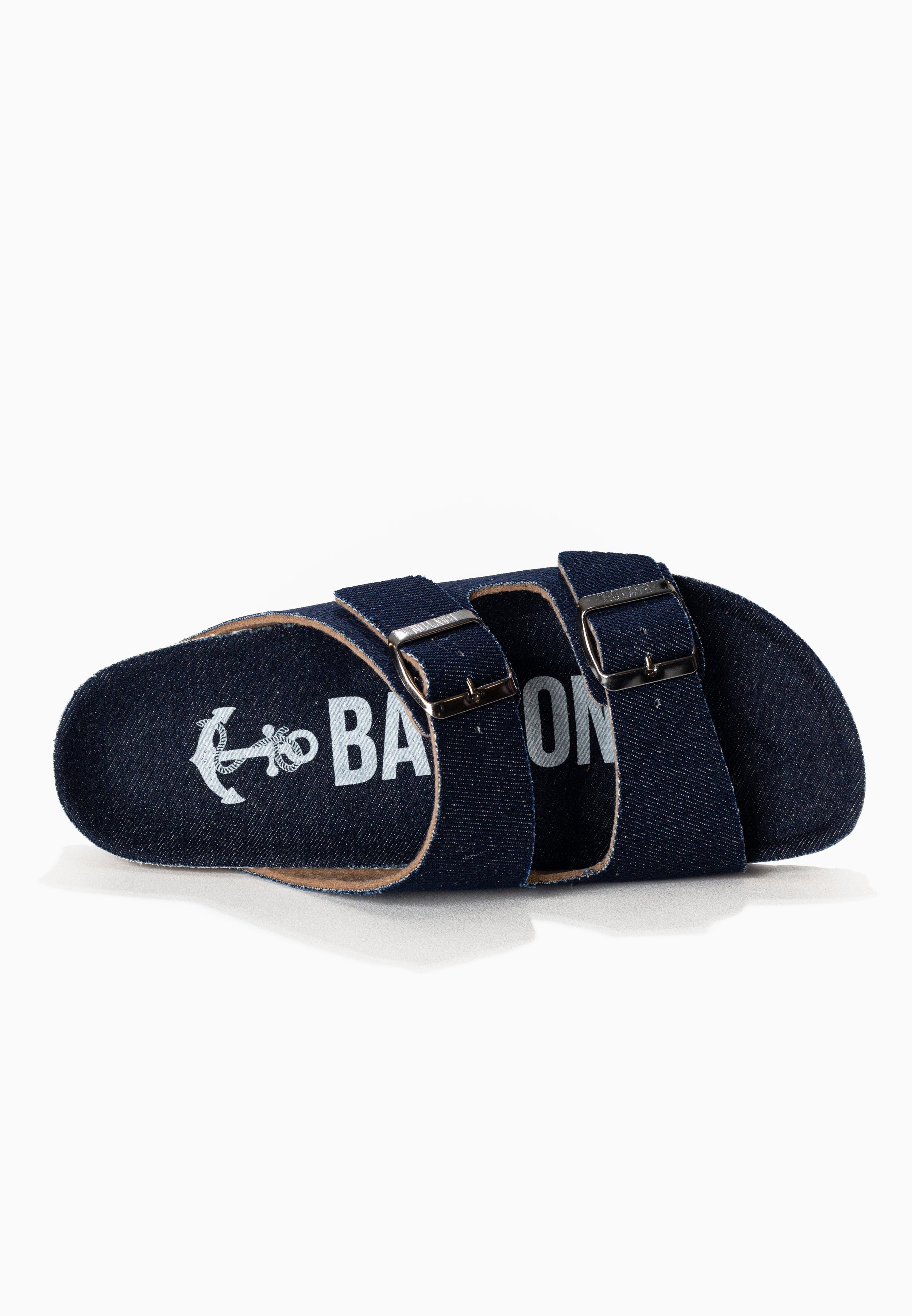 Atlas Navy Blue 2 Strap Sandals