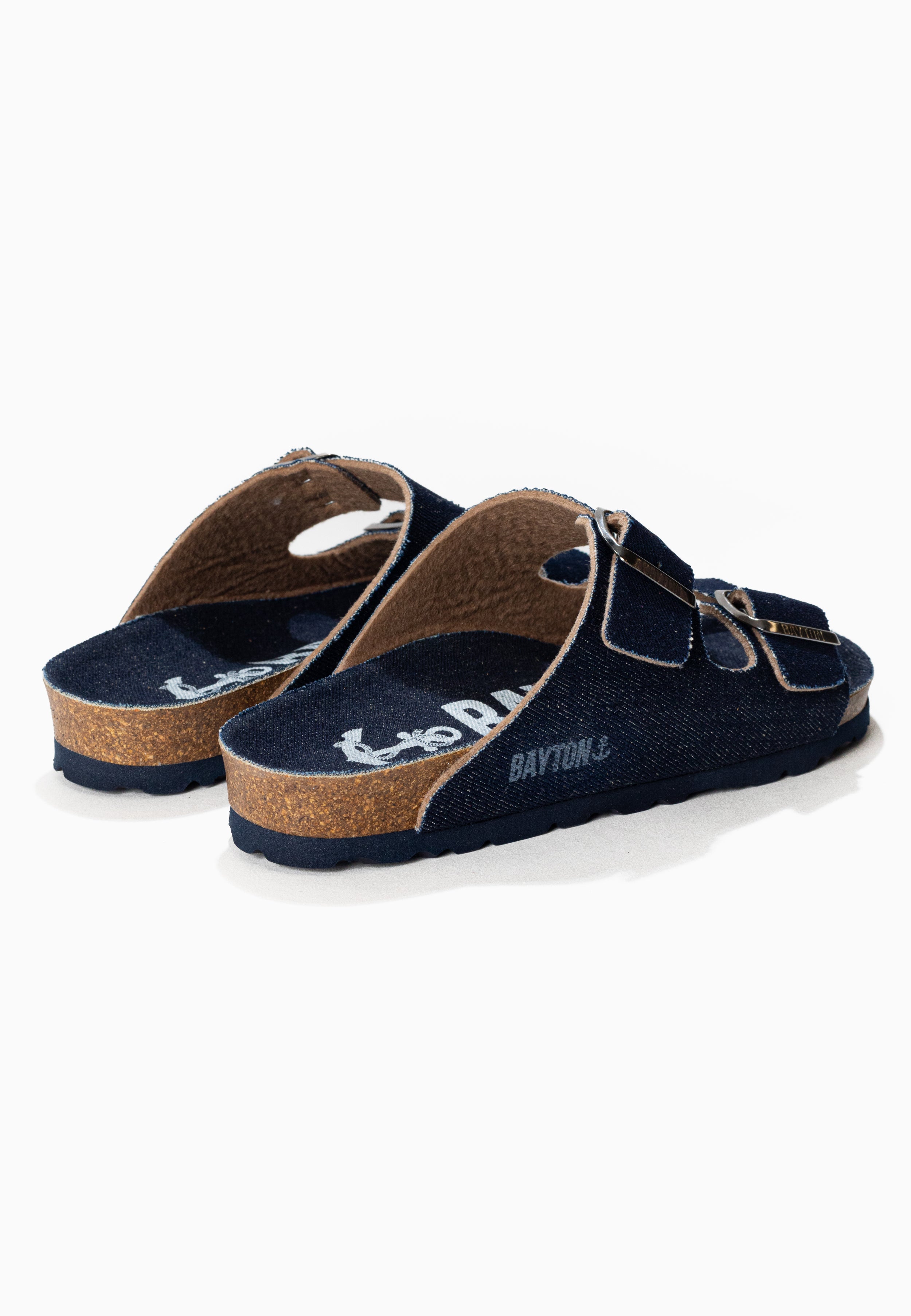 Atlas Navy Blue 2 Strap Sandals