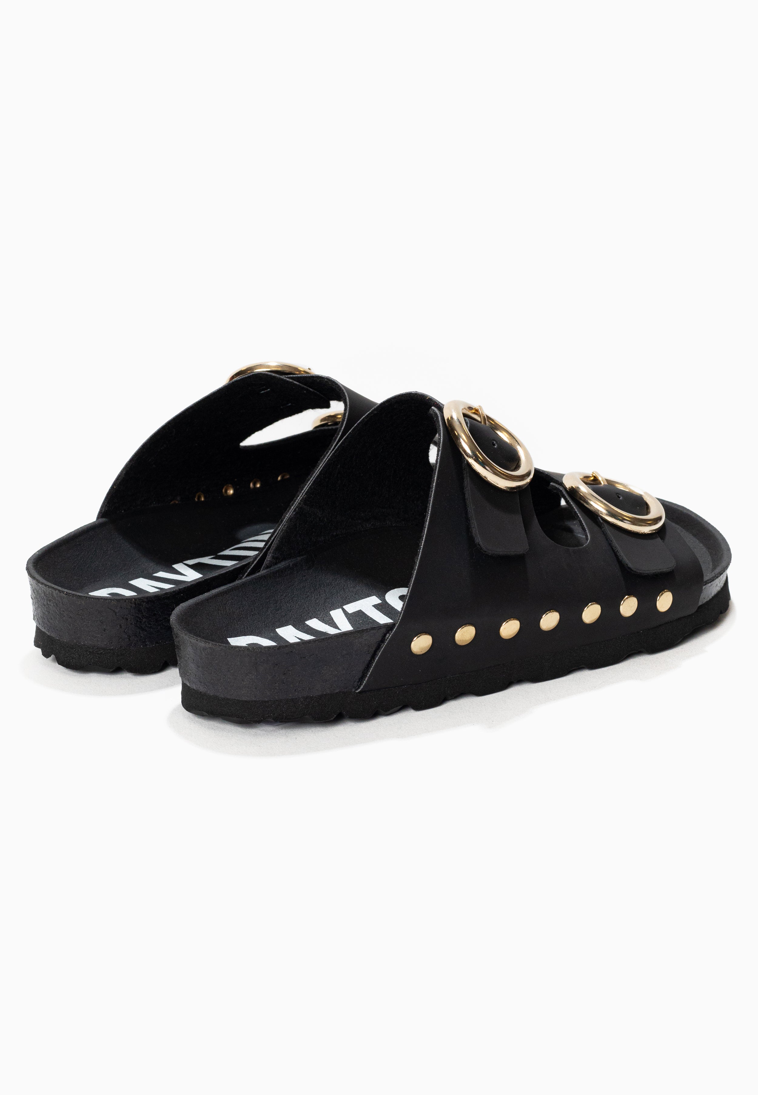 Black Barcelona 2 Strap Sandals