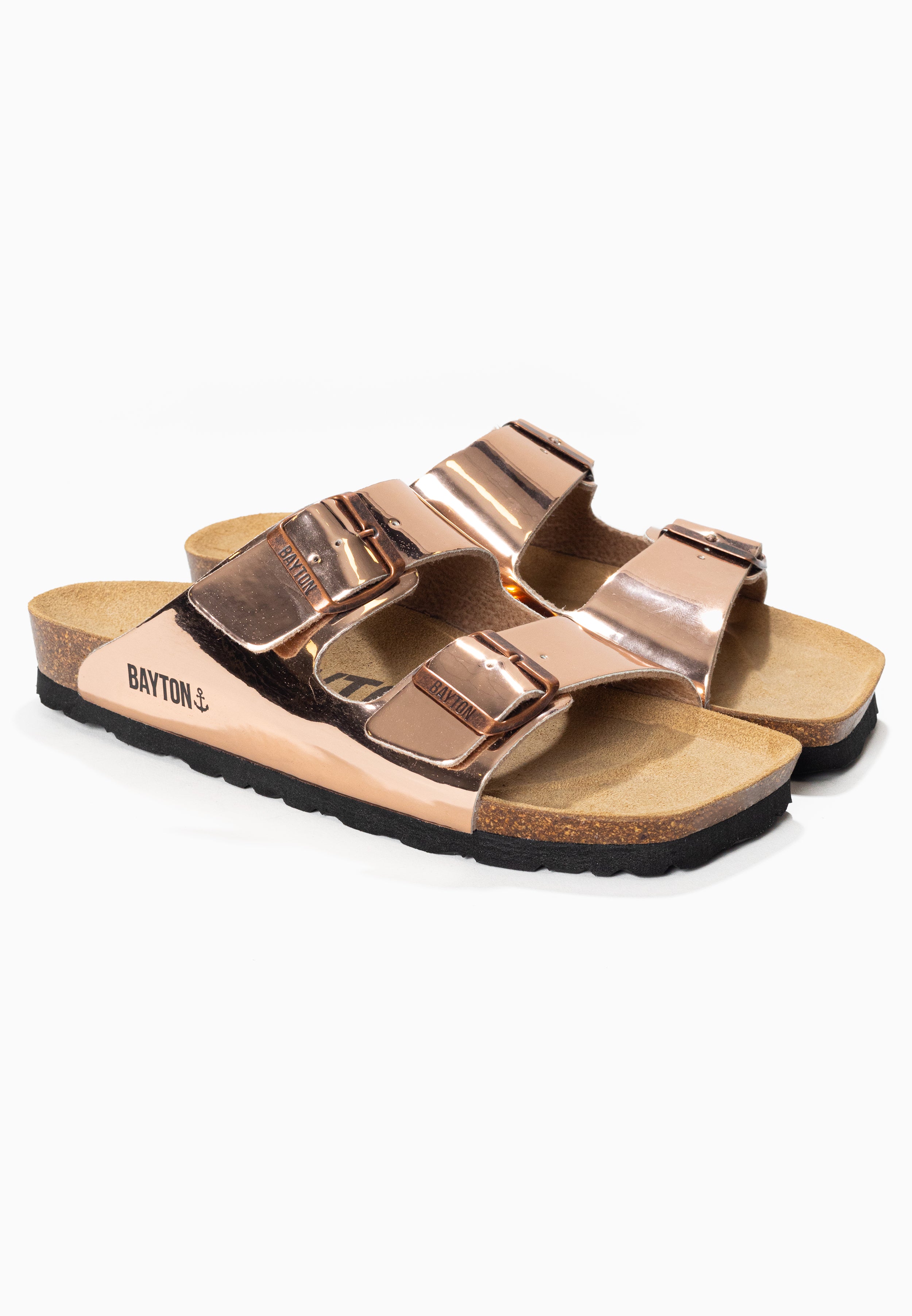 Atlas Rose Gold 2 Strap Sandals