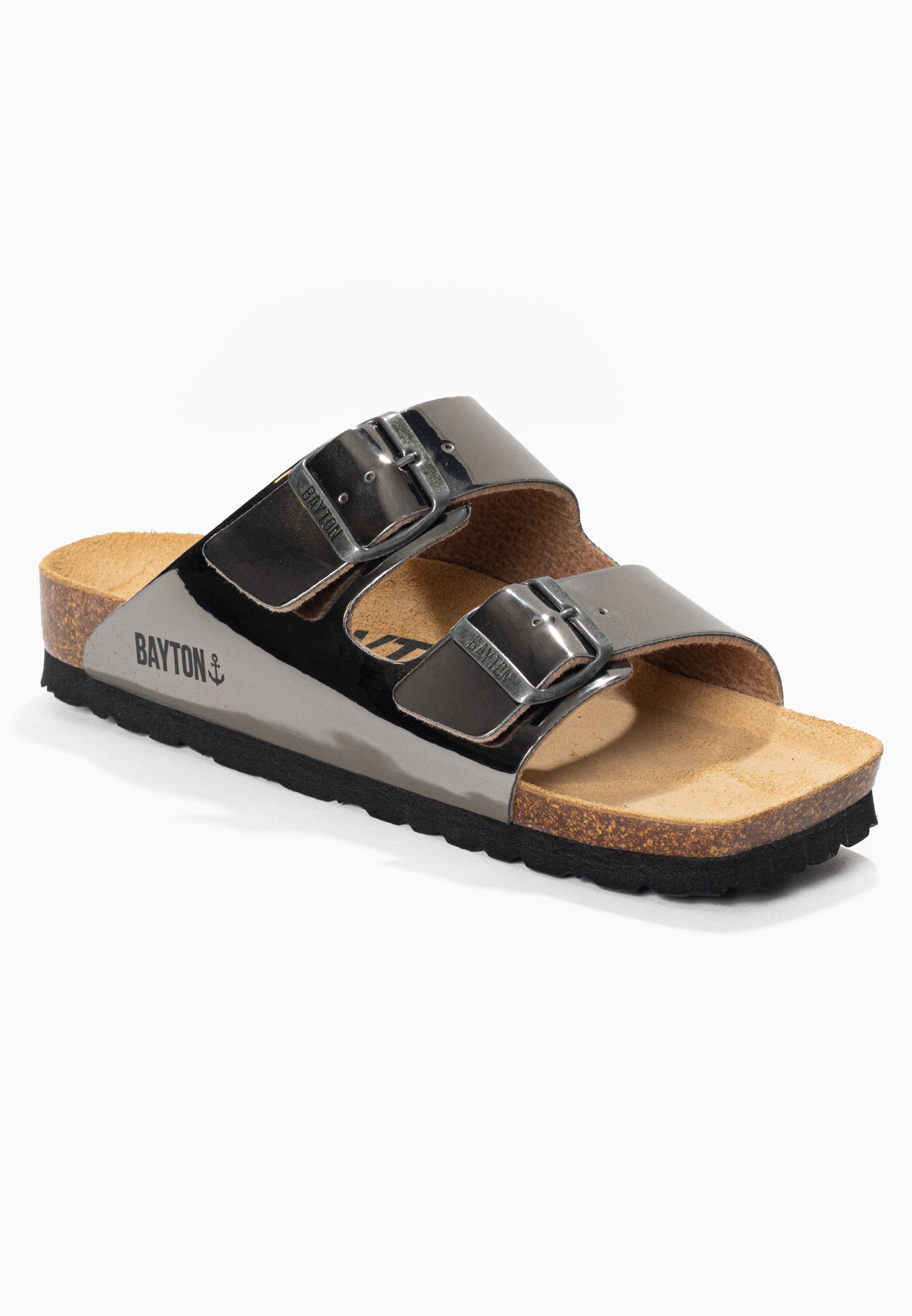 Atlas 2 Straps Dark Silver Sandals