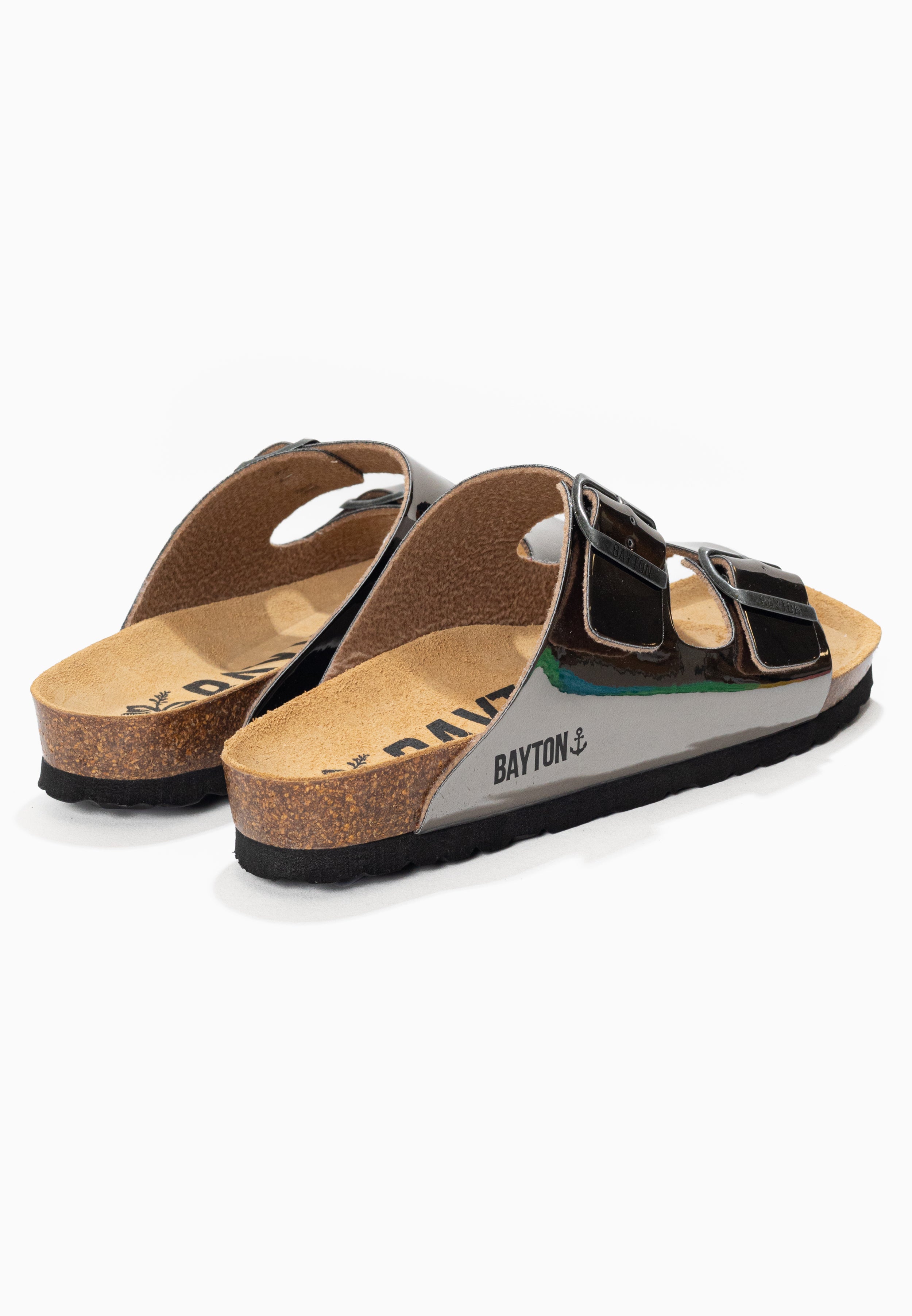 Atlas 2 Straps Dark Silver Sandals