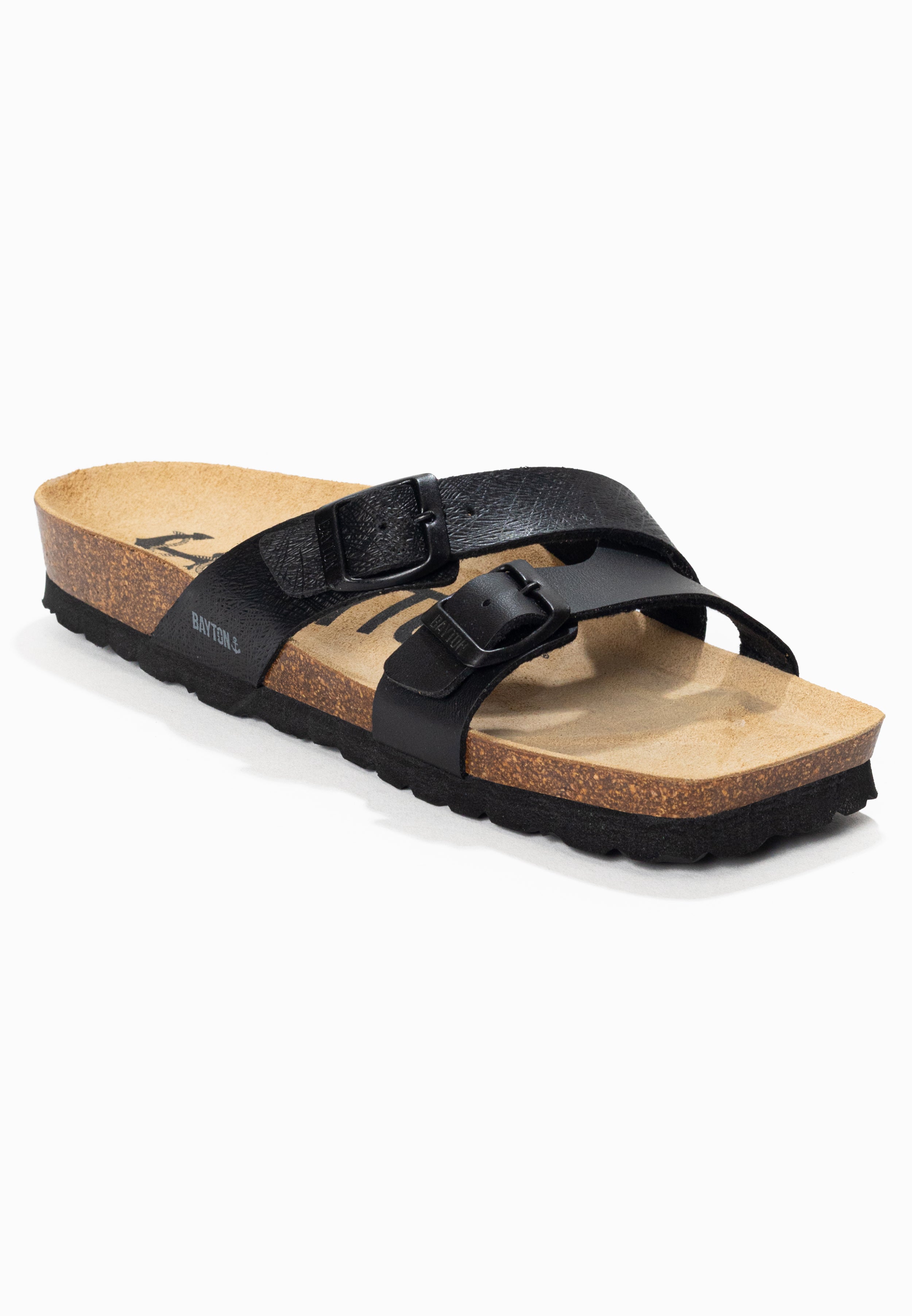 Cleo Black 2 Strap Sandals