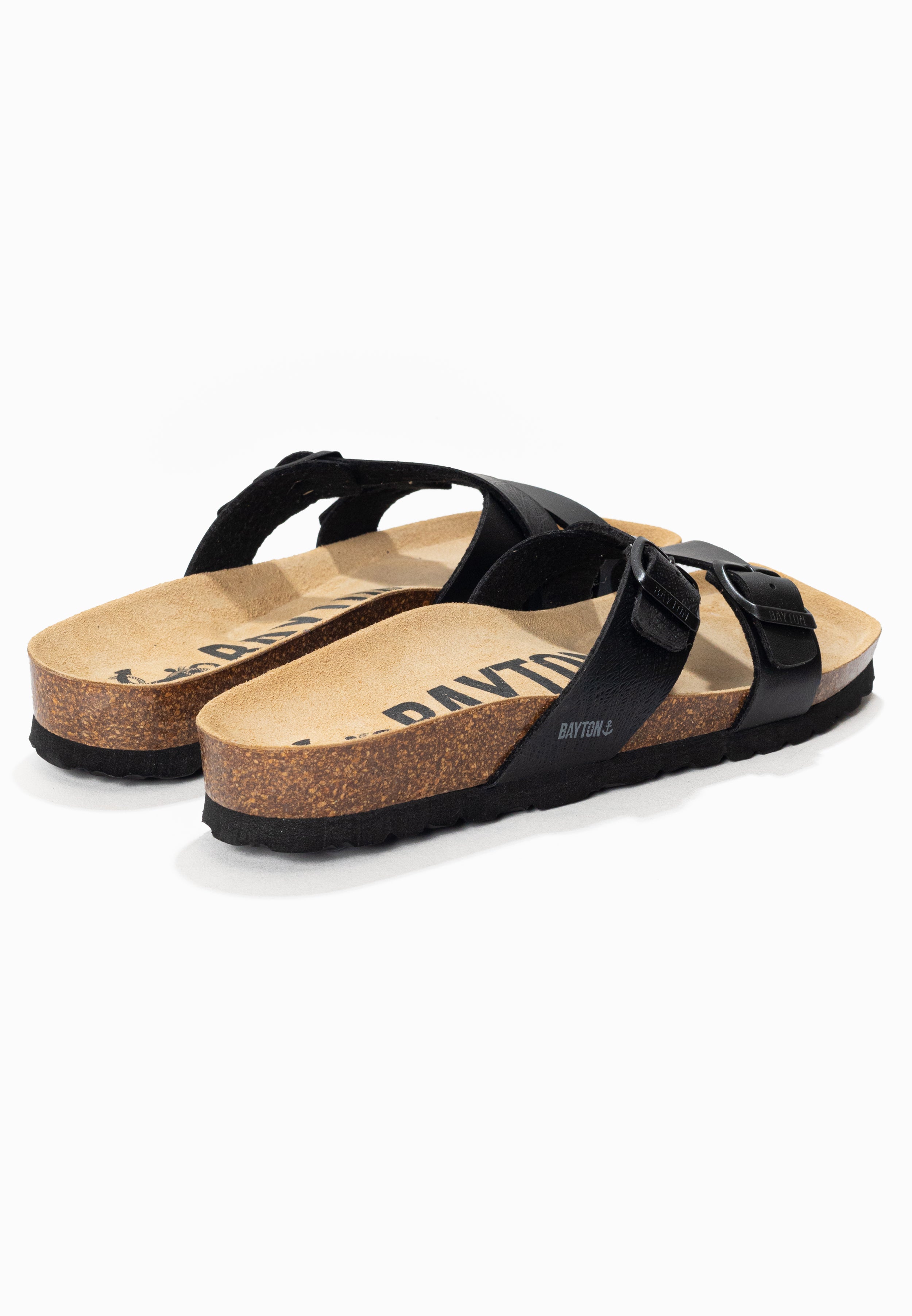 Cleo Black 2 Strap Sandals