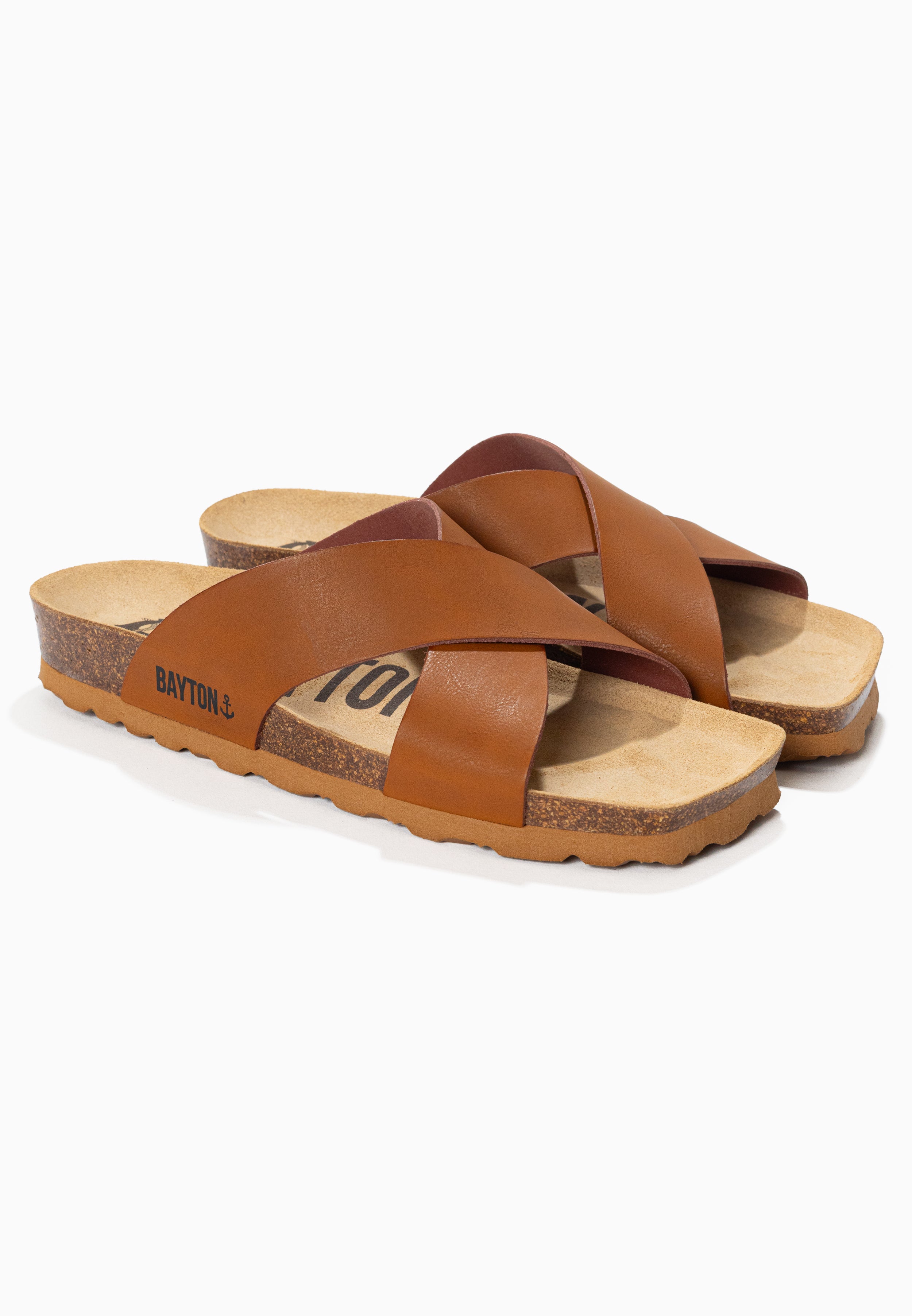 Gomera Camel 2 Strap Sandals