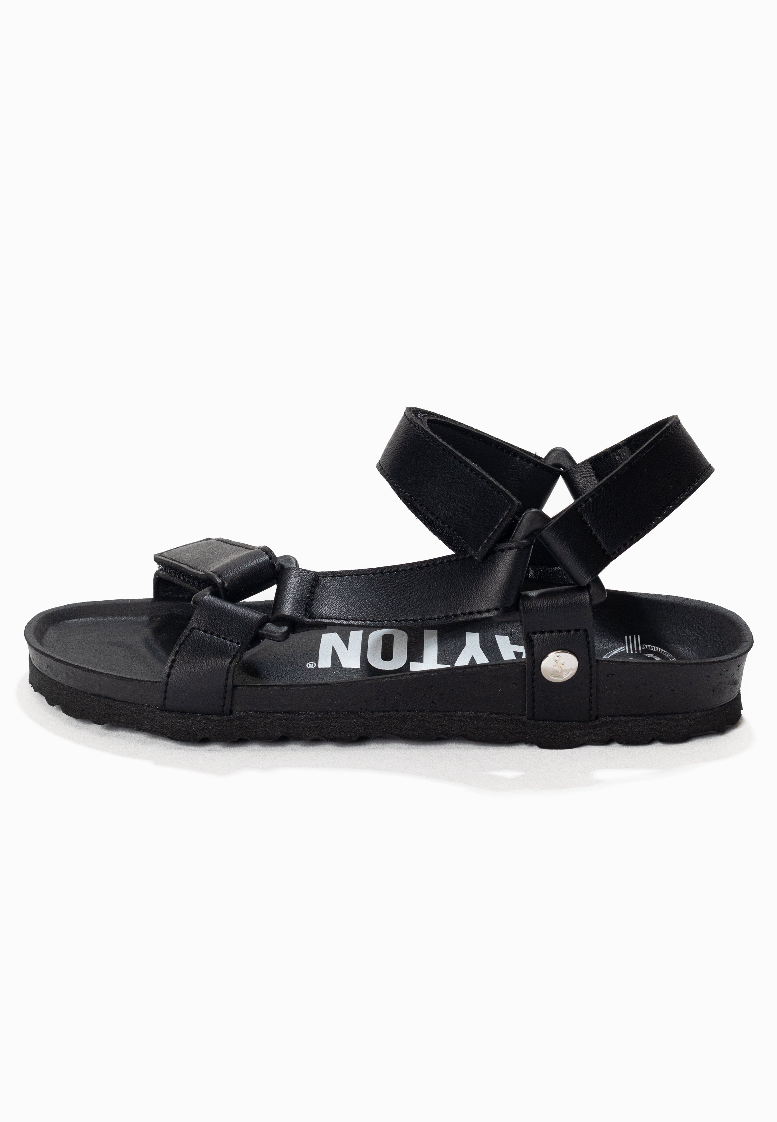 Rigoni Black Multi-Strap Sandals