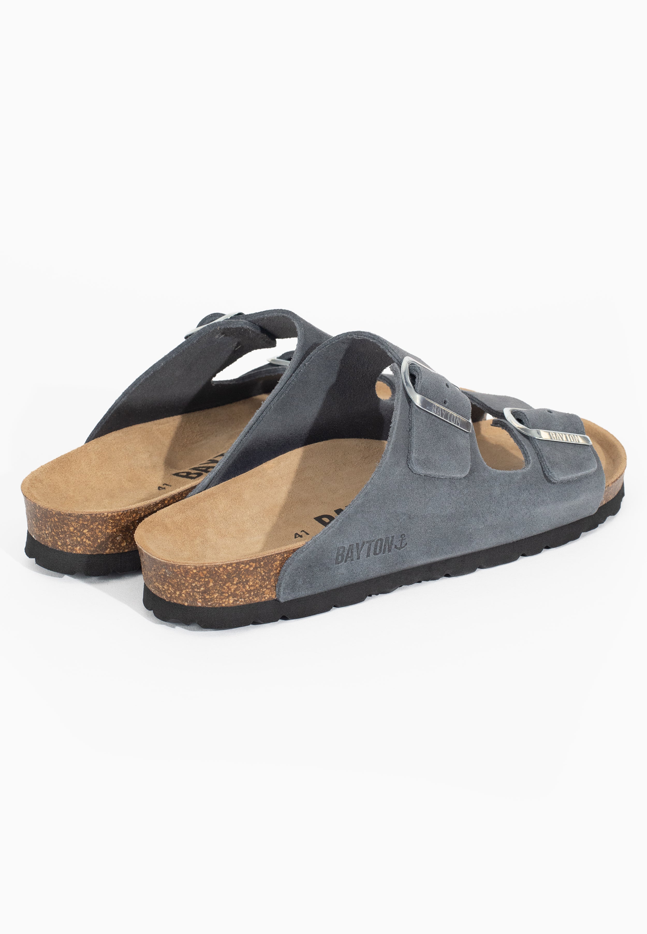 Sandales 2 Brides Atlas Gris