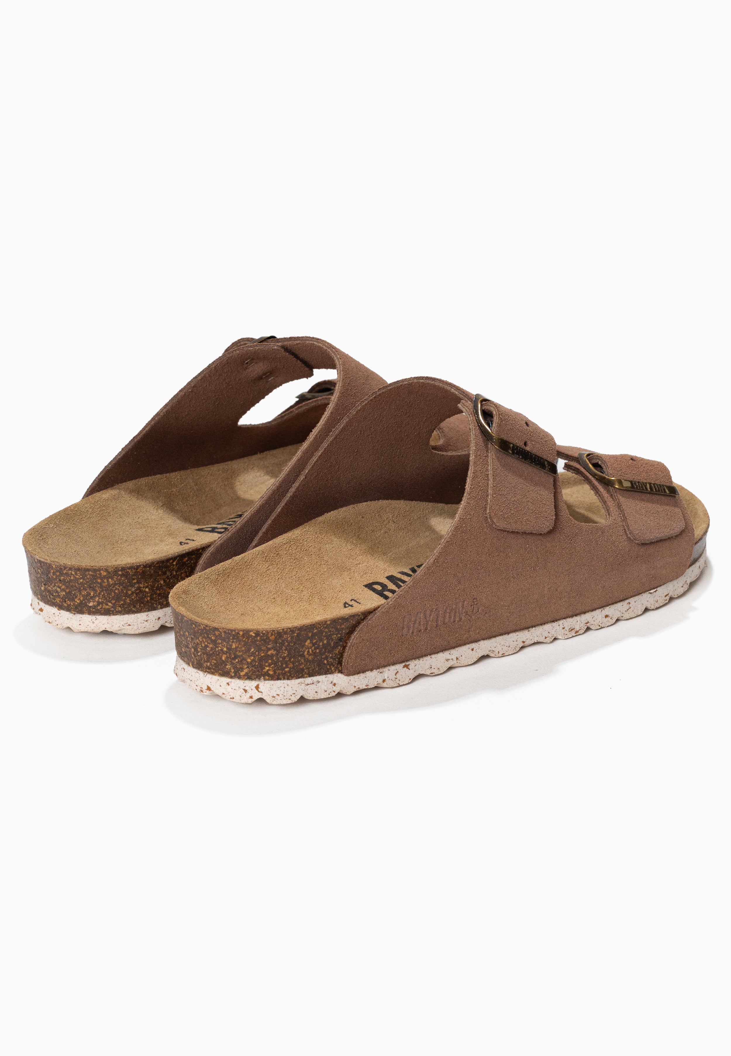 Sandales 2 Brides Atlas Beige foncé