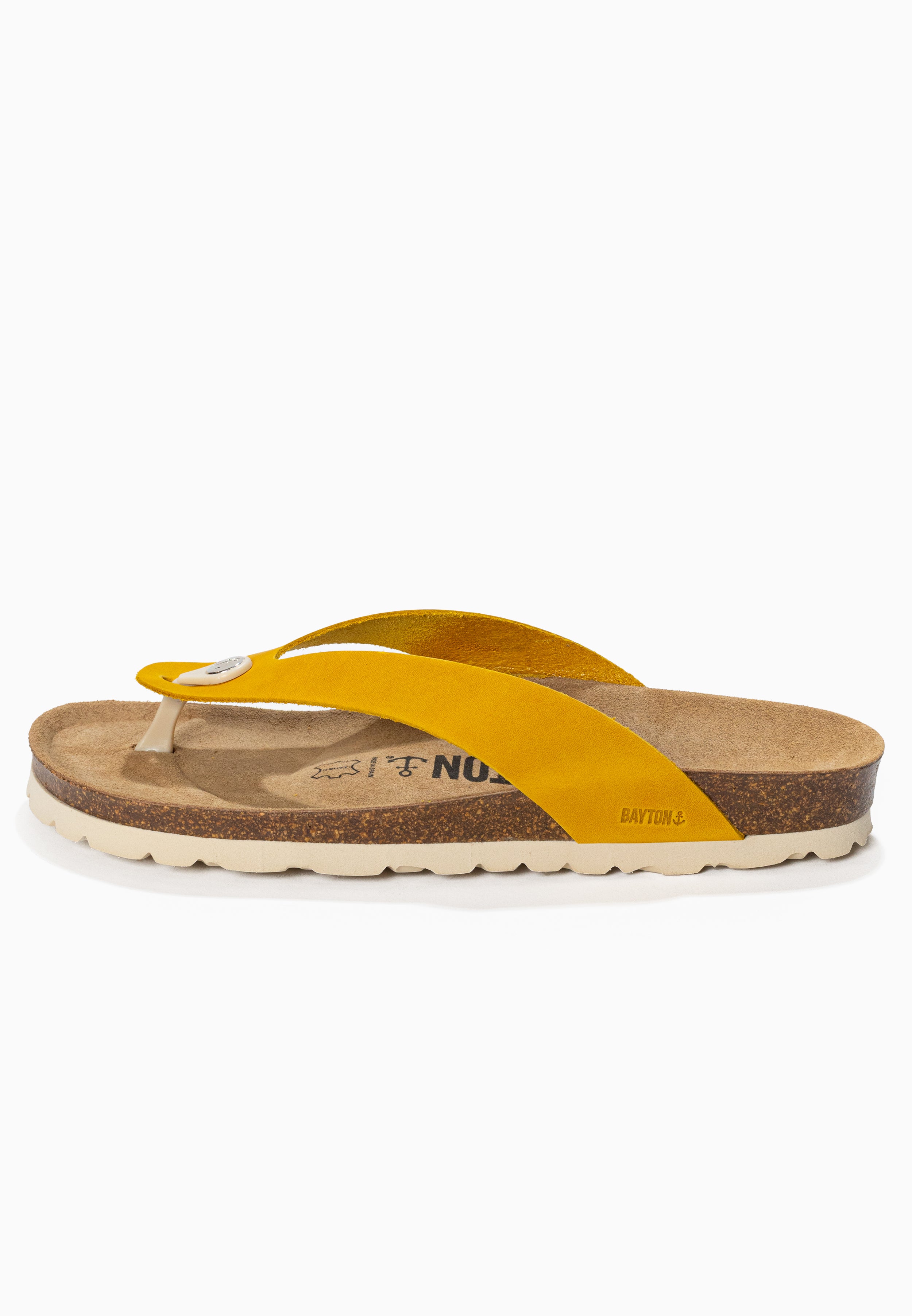 Lucca Yellow Toe-Strap Sandals