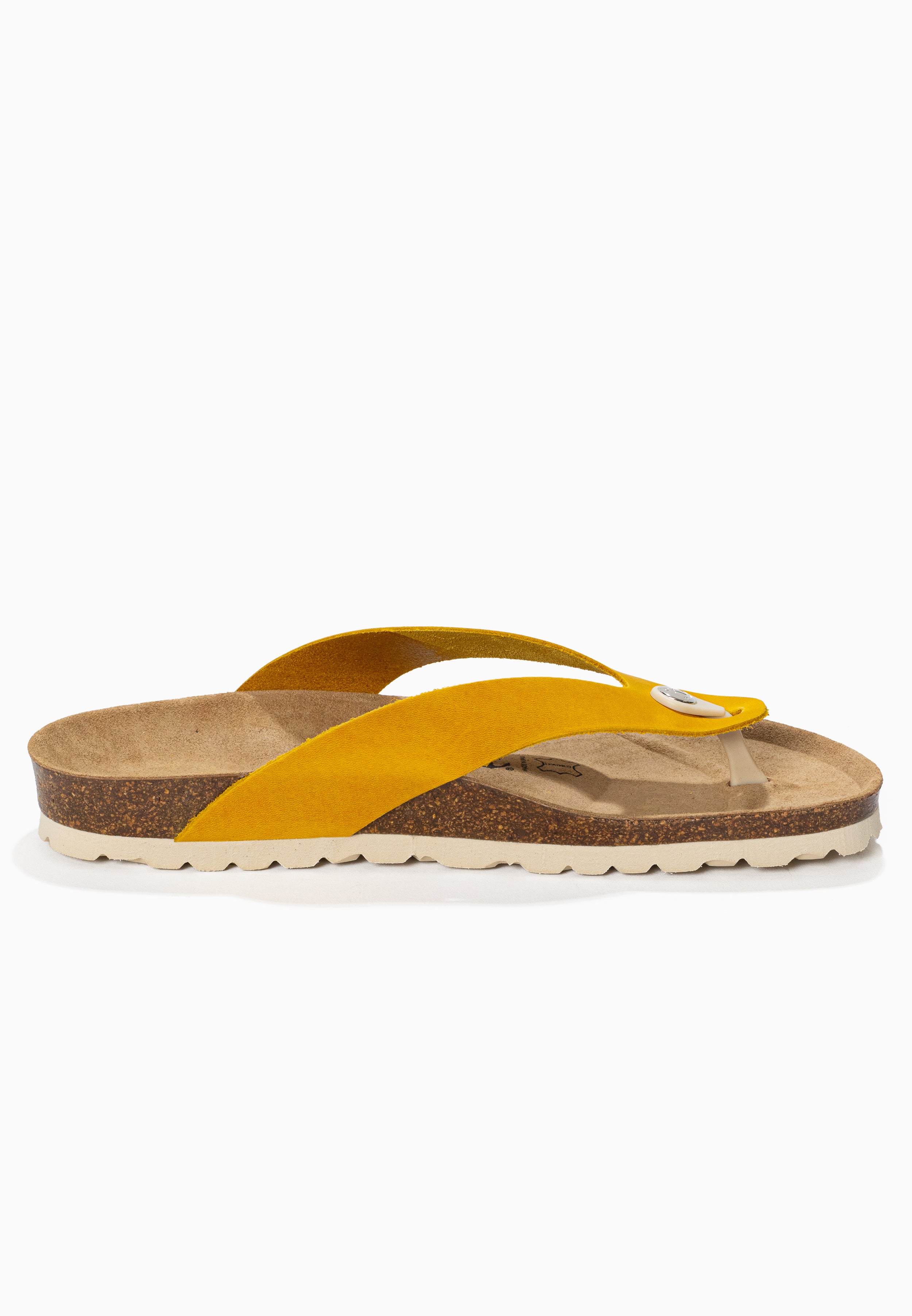 Lucca Yellow Toe-Strap Sandals