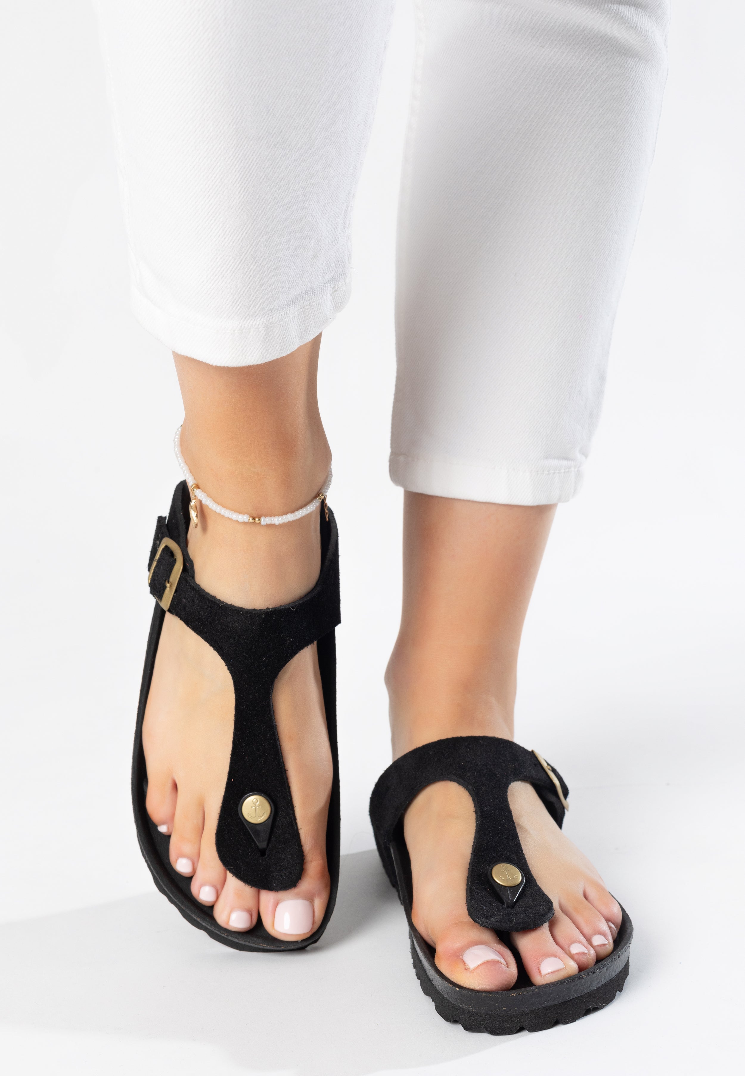 Mercure Black Open Toe Sandals