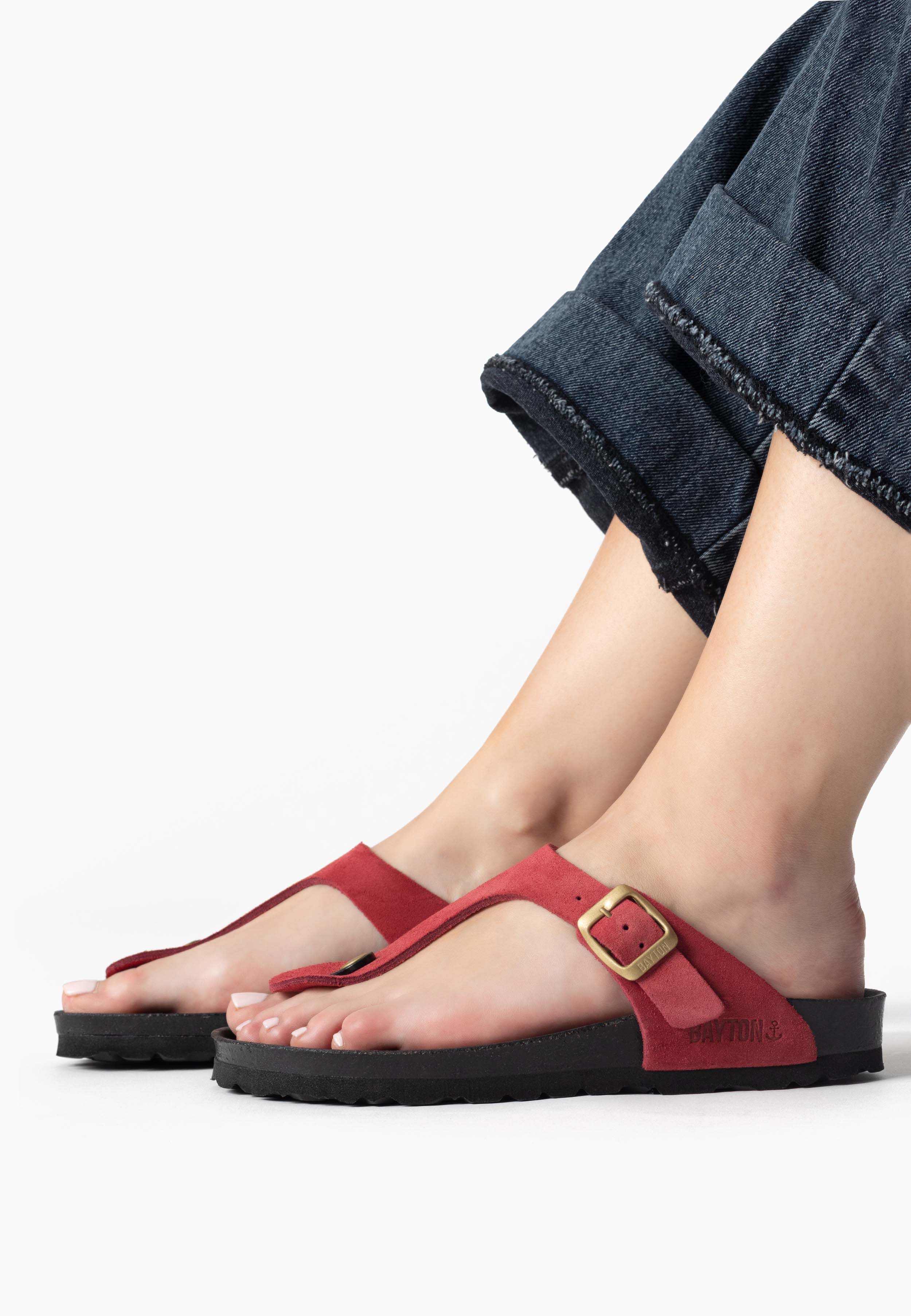 Mercure Bordeaux Toe-Strap Sandals