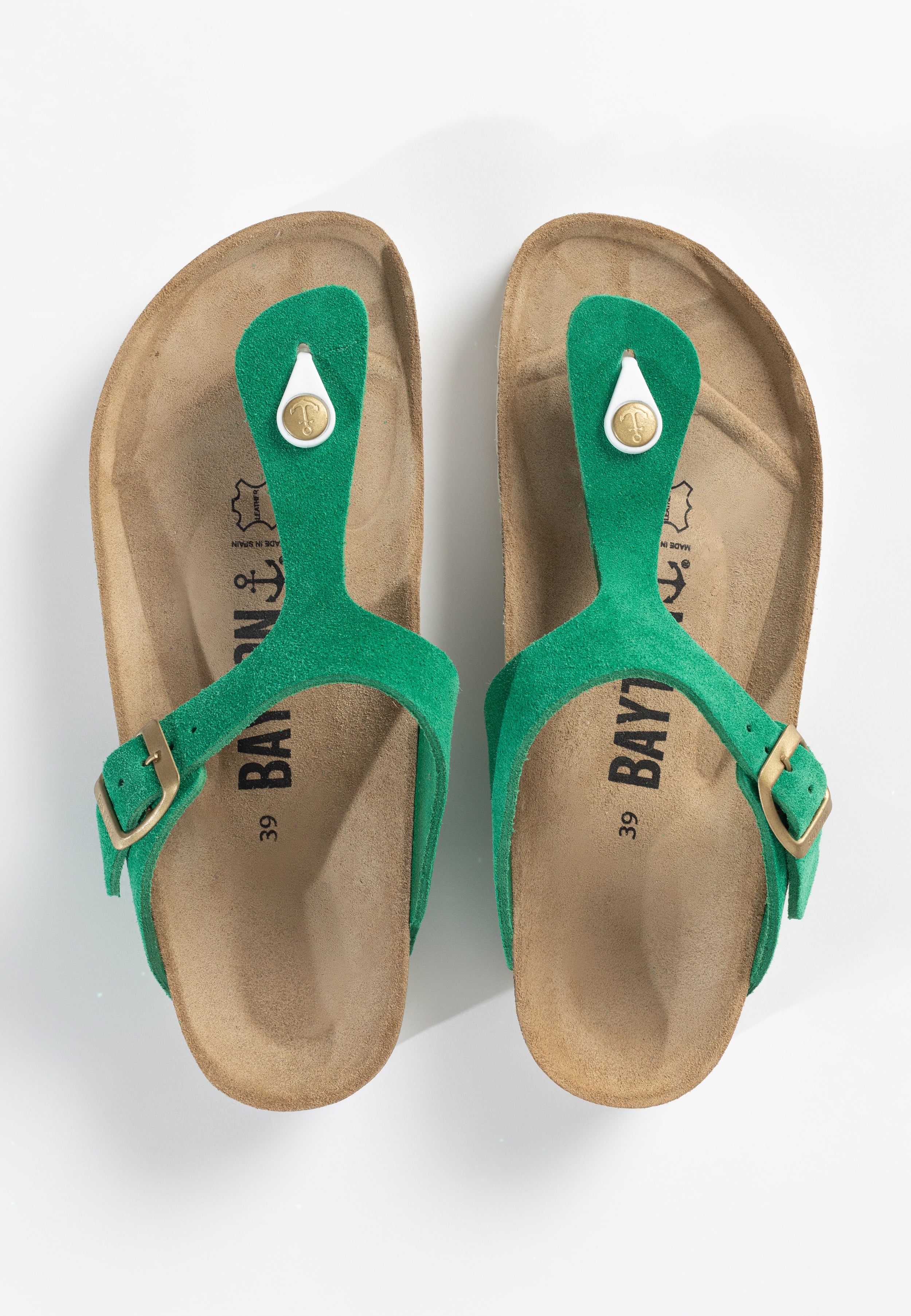 Green Mercury Toe-Strap Sandals