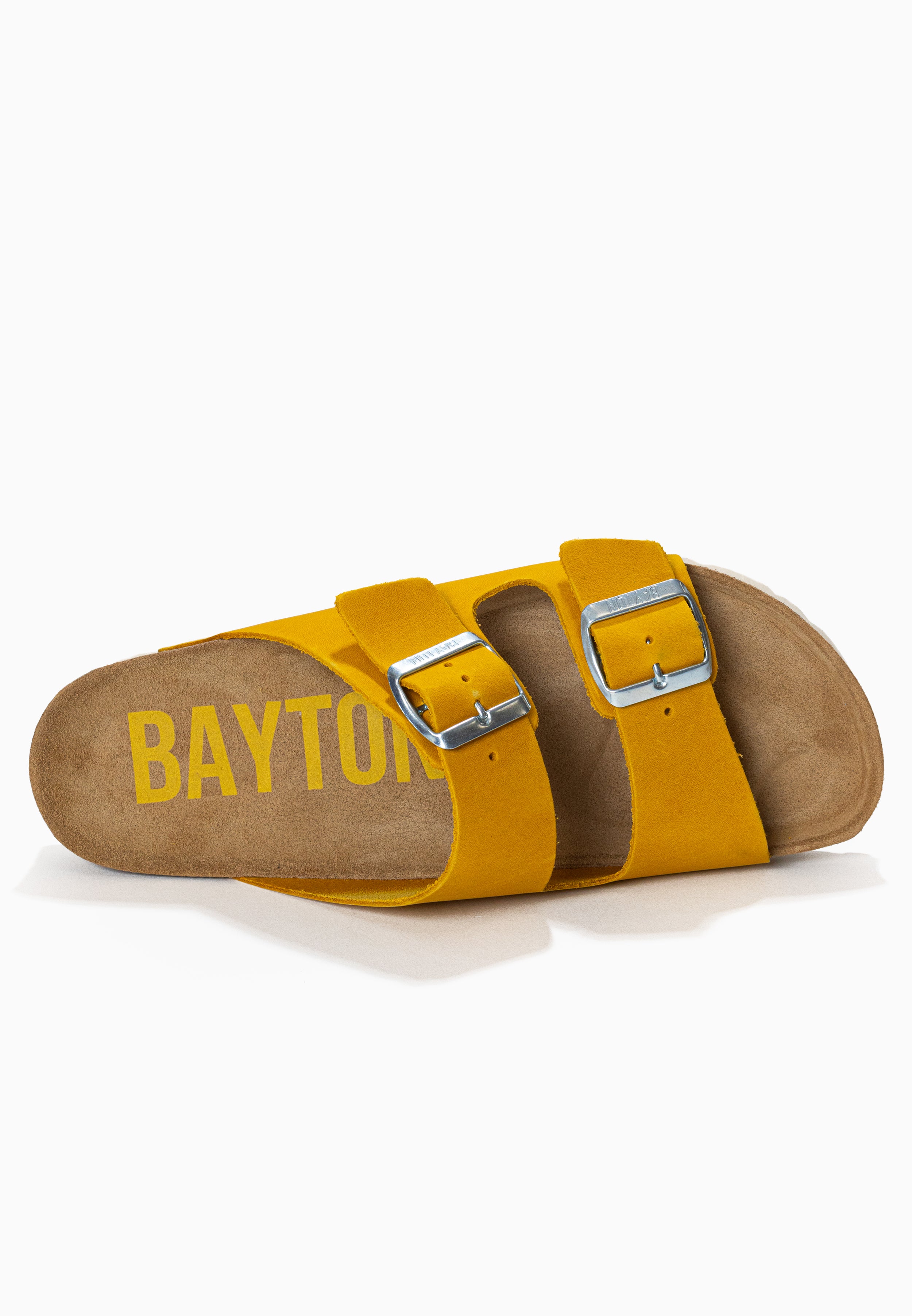 Atlas Yellow 2 Strap Sandals 100% Leather