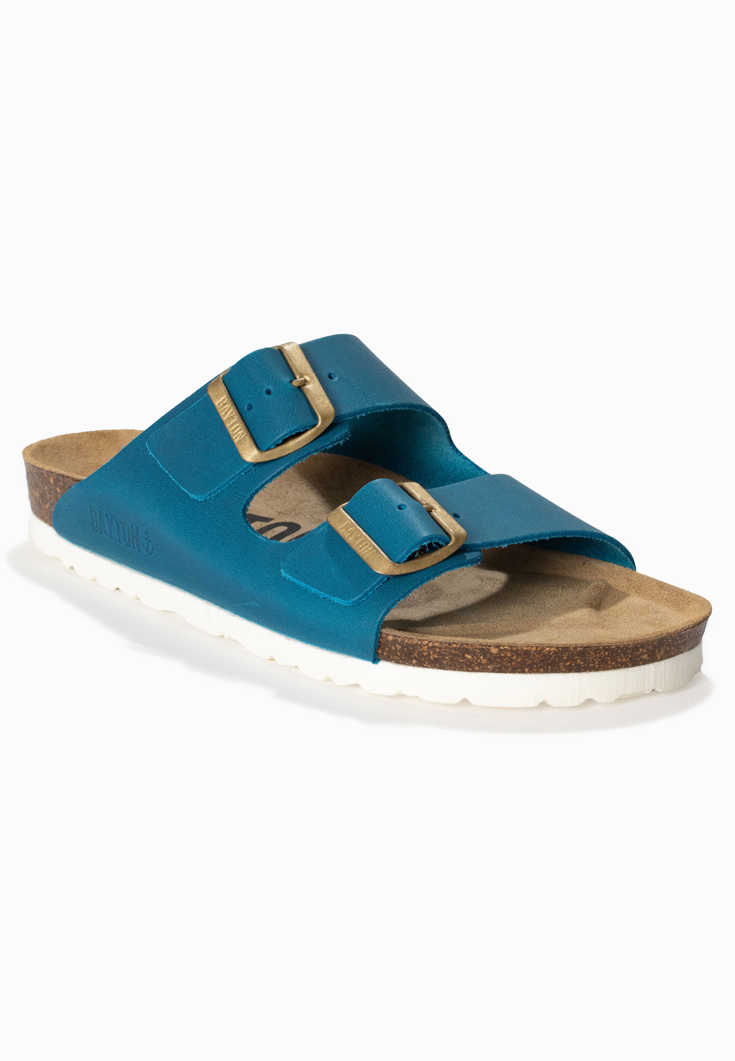 Atlas Blue 2 Strap Sandals 100% Leather