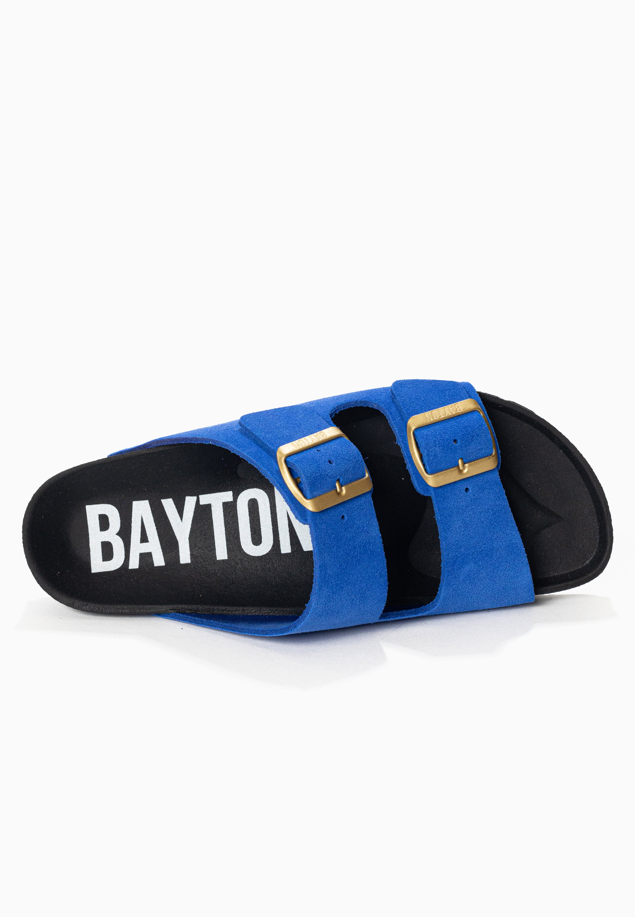 Atlas Blue Suede Leather 2 Strap Sandals