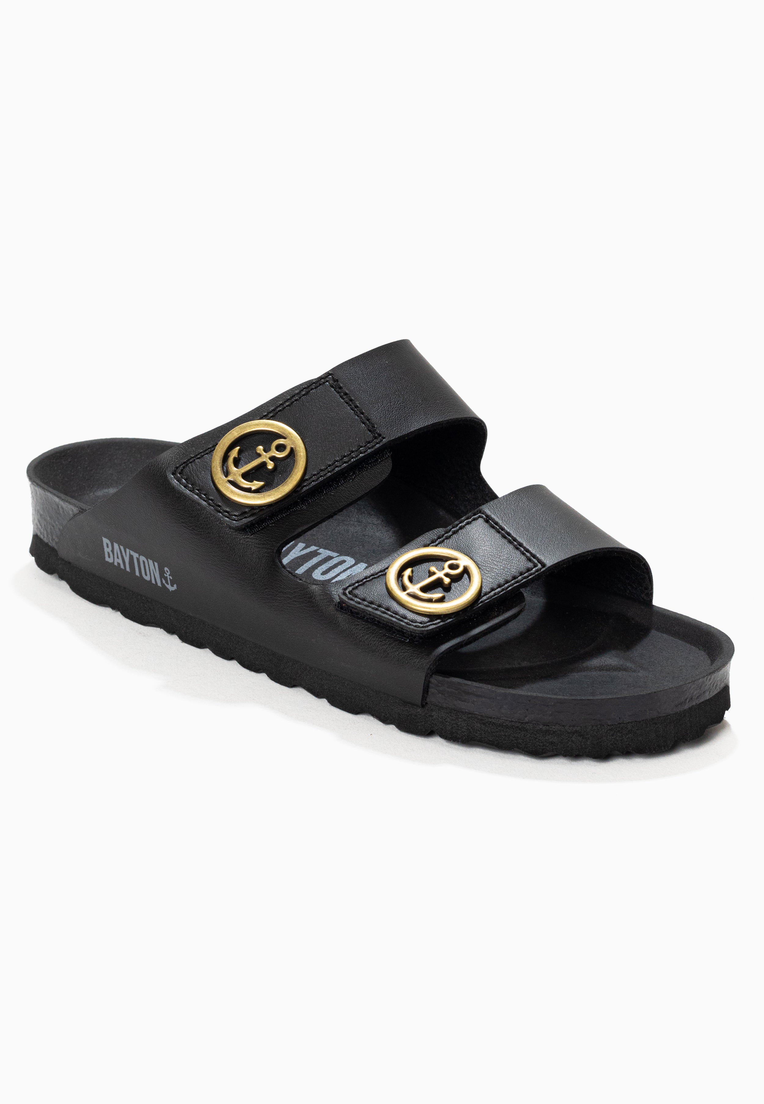 Black Anatol 2 Strap Sandals