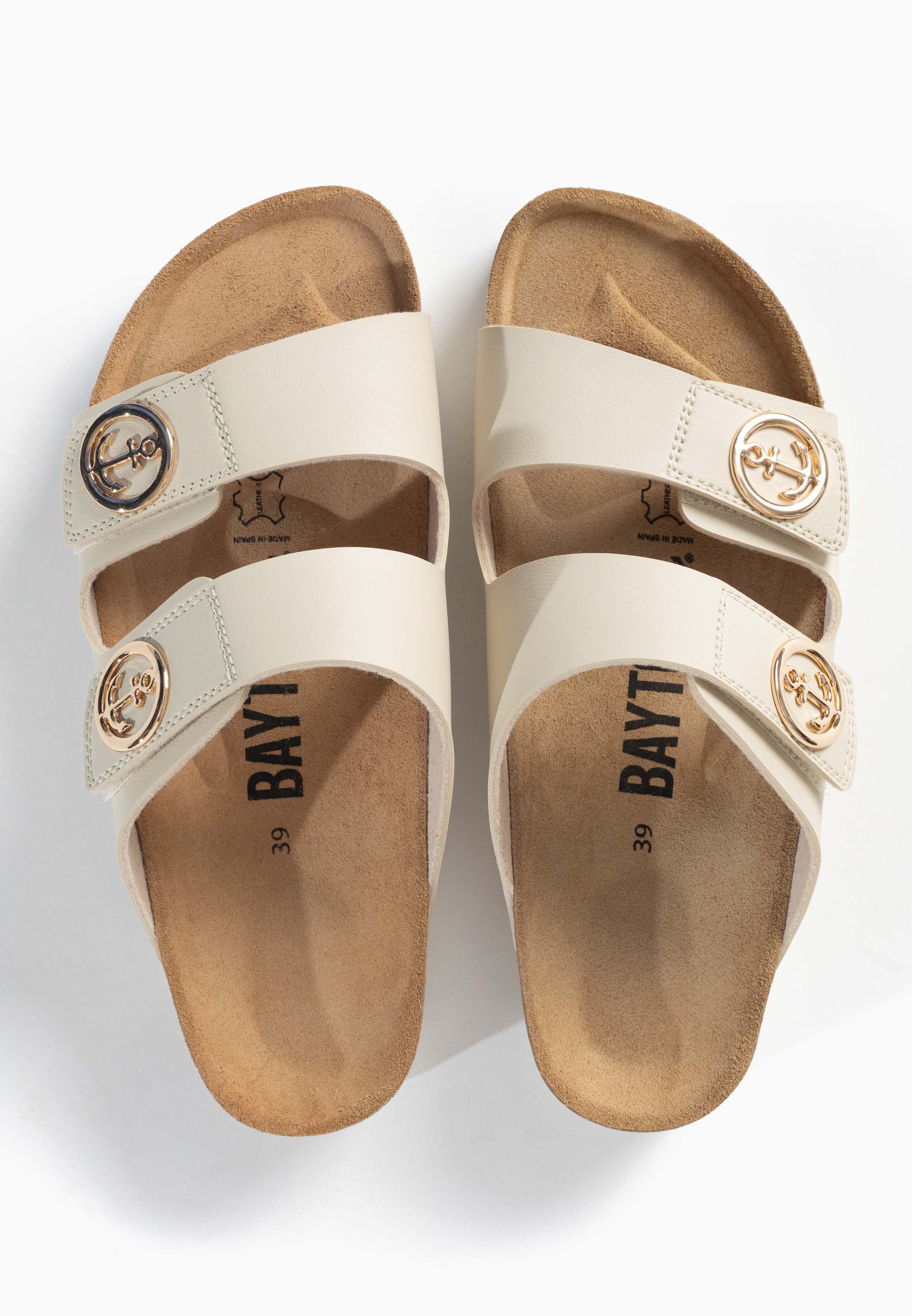 Anatol Beige 2 Strap Sandals