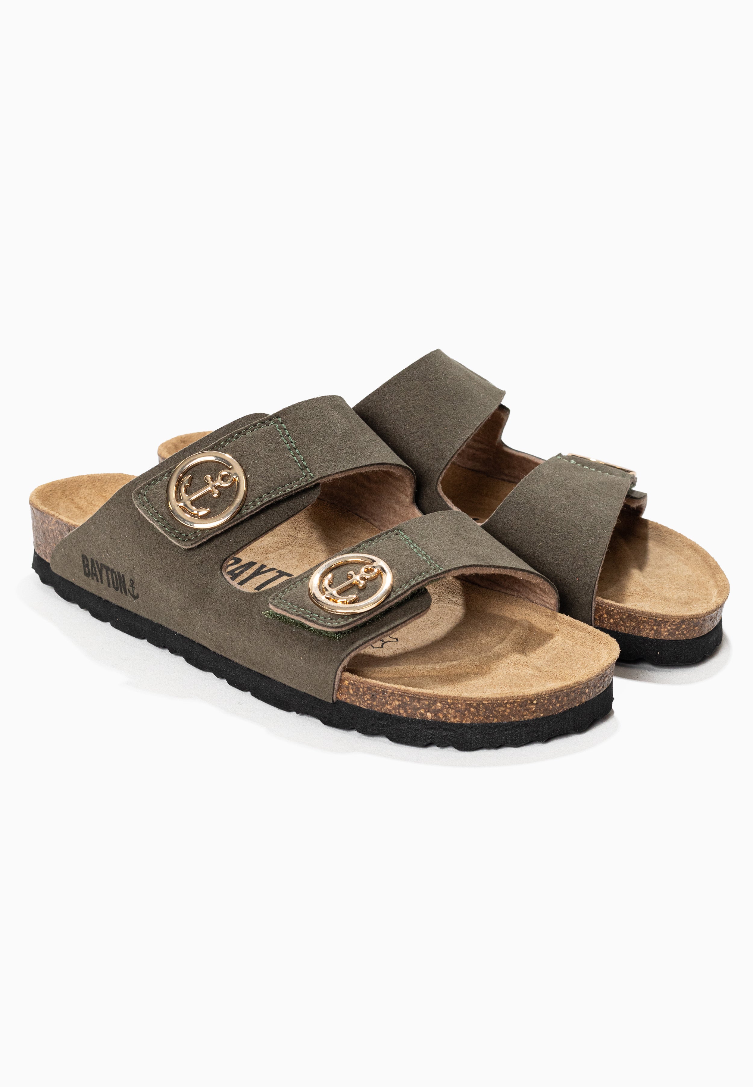 Anatol Khaki 2 Strap Sandals