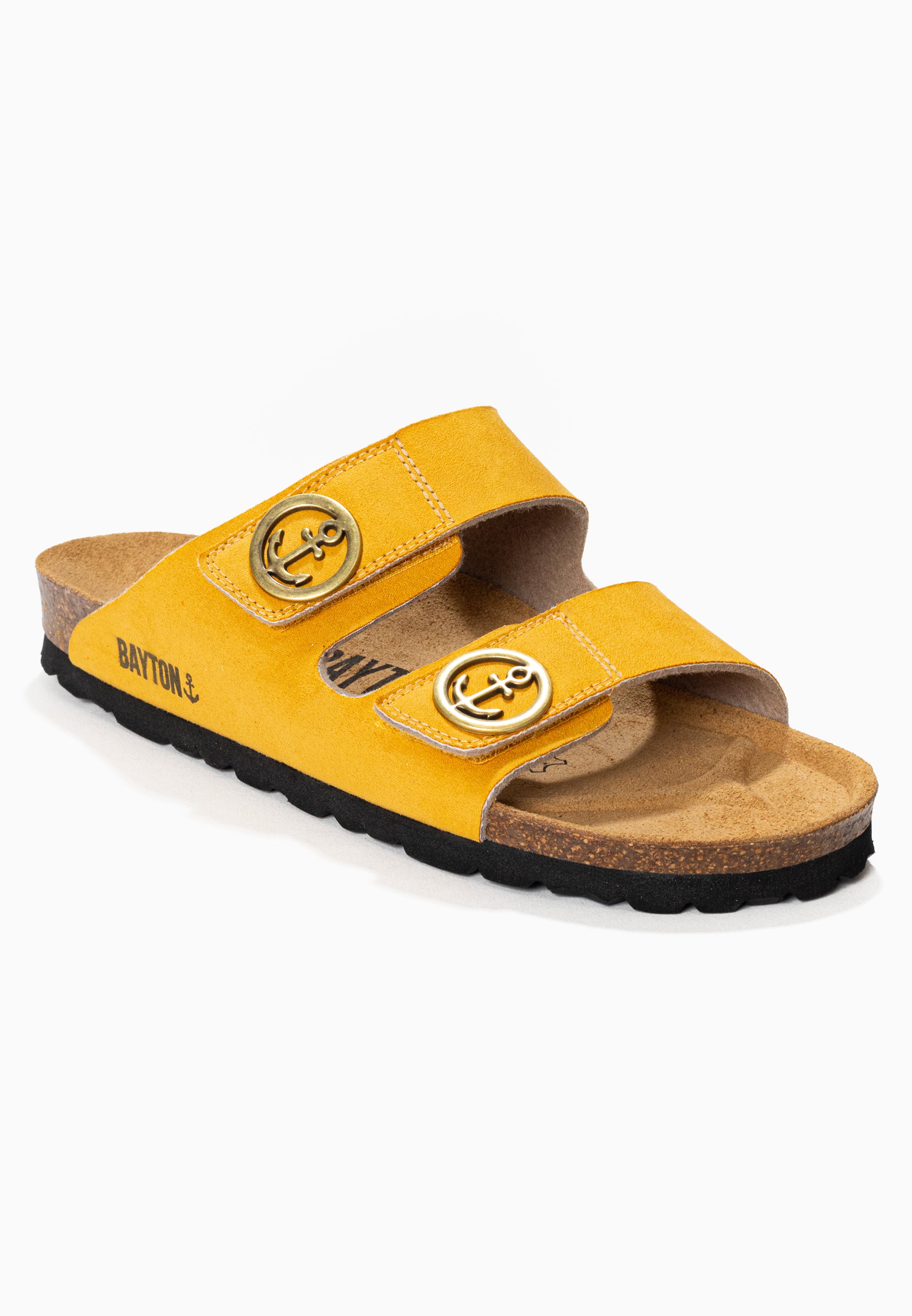 Anatol Yellow 2 Strap Sandals