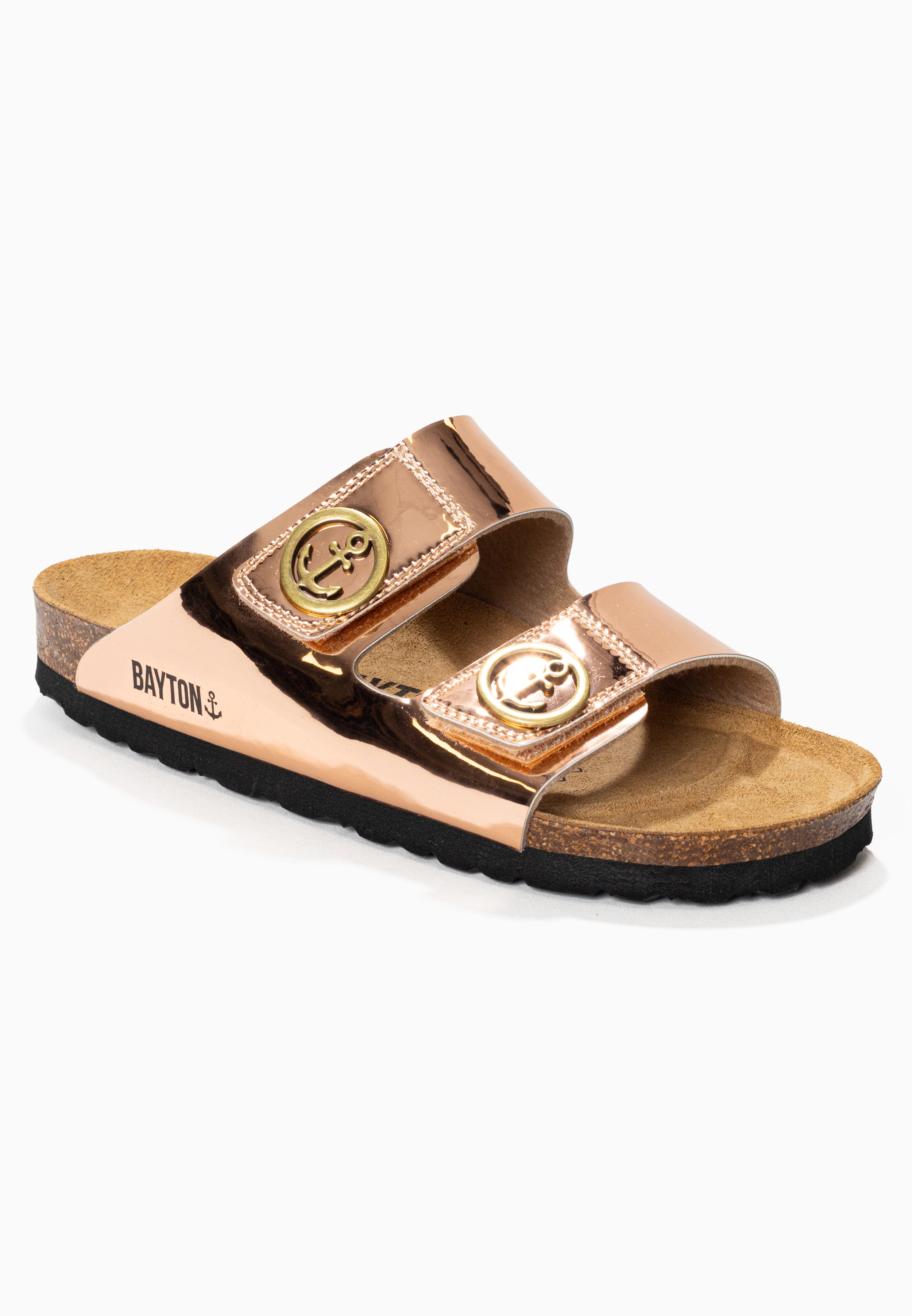 Anatol Rose Gold 2 Strap Sandals