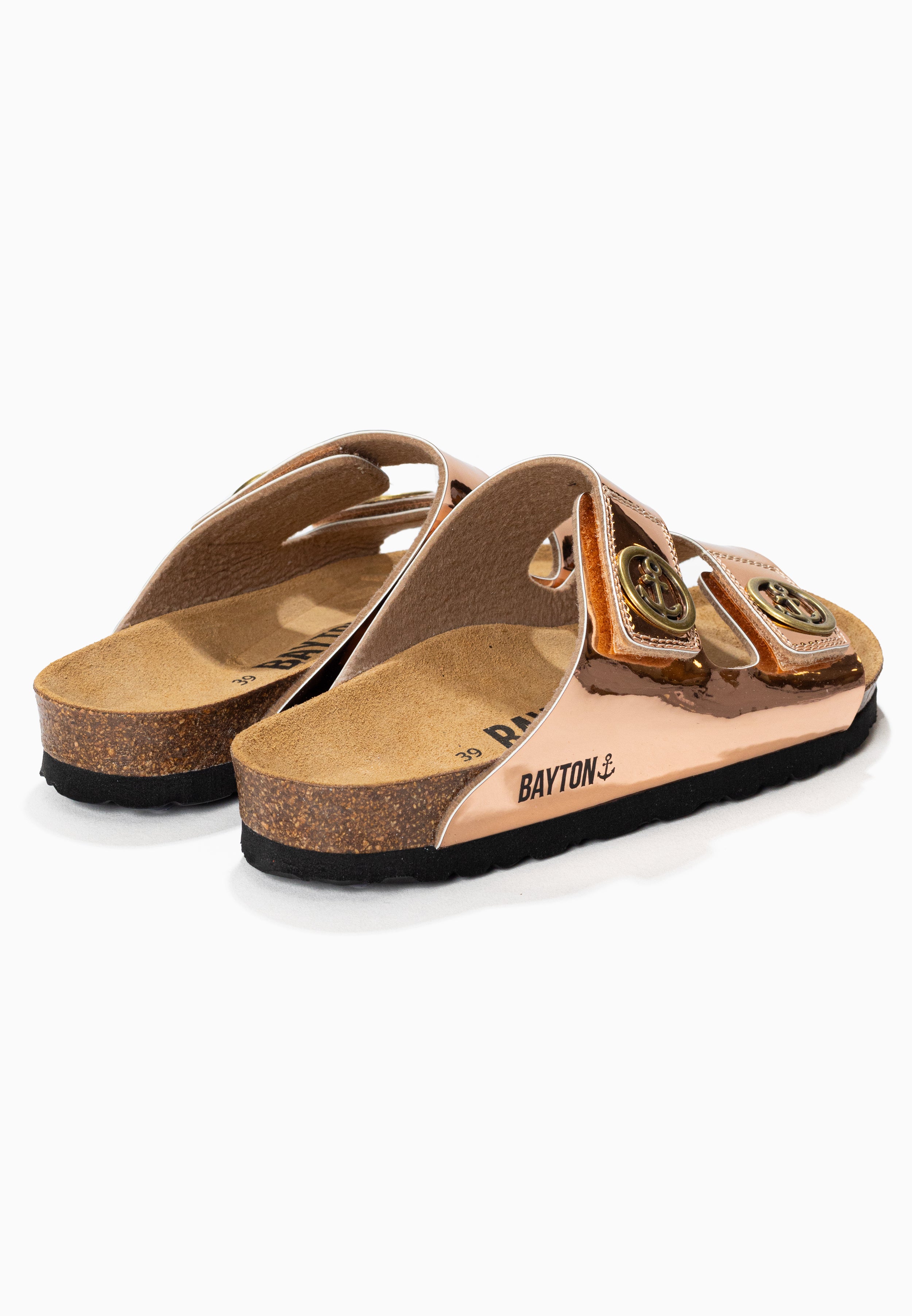 Anatol Rose Gold 2 Strap Sandals