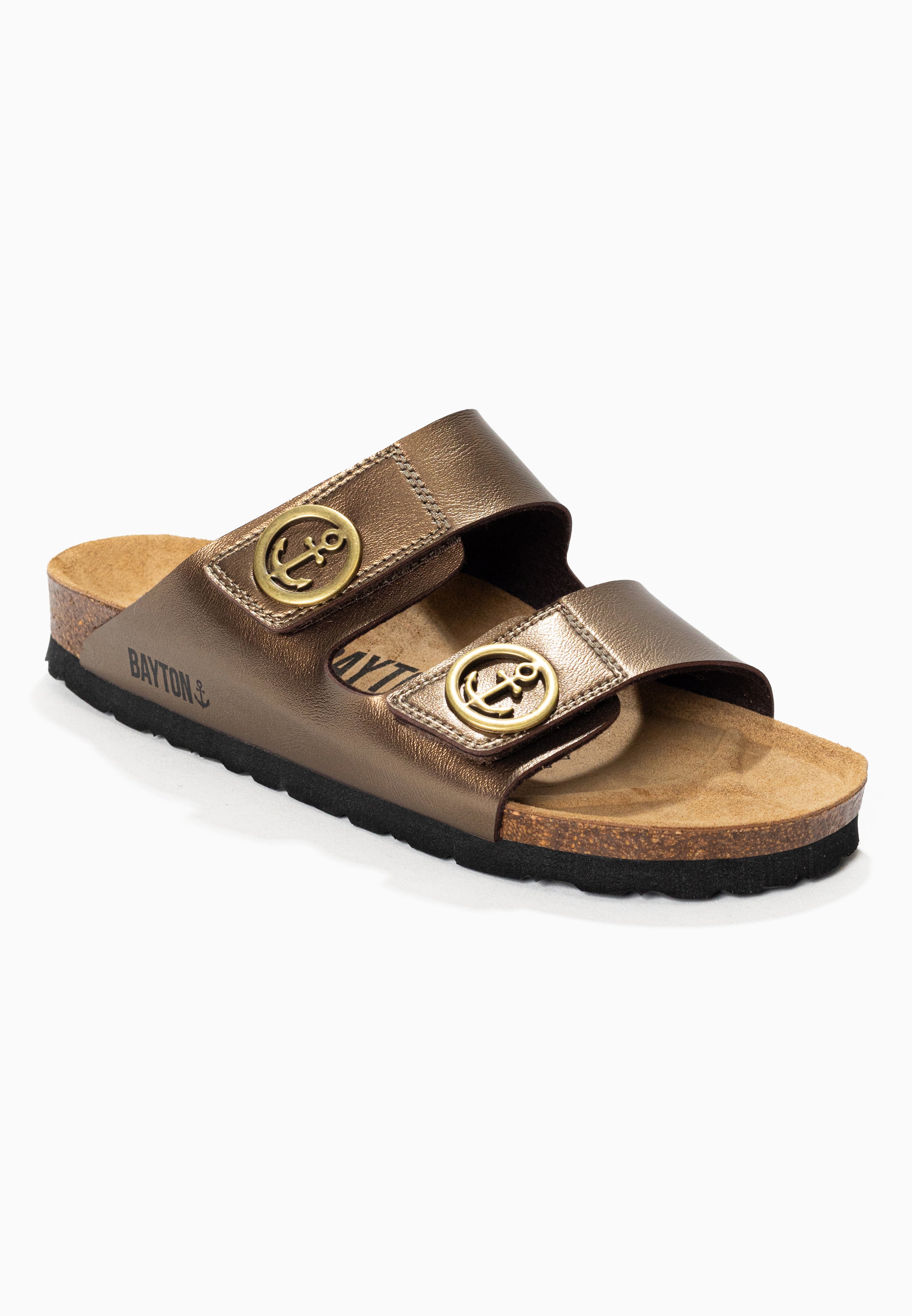 Anatol Bronze 2 Strap Sandals