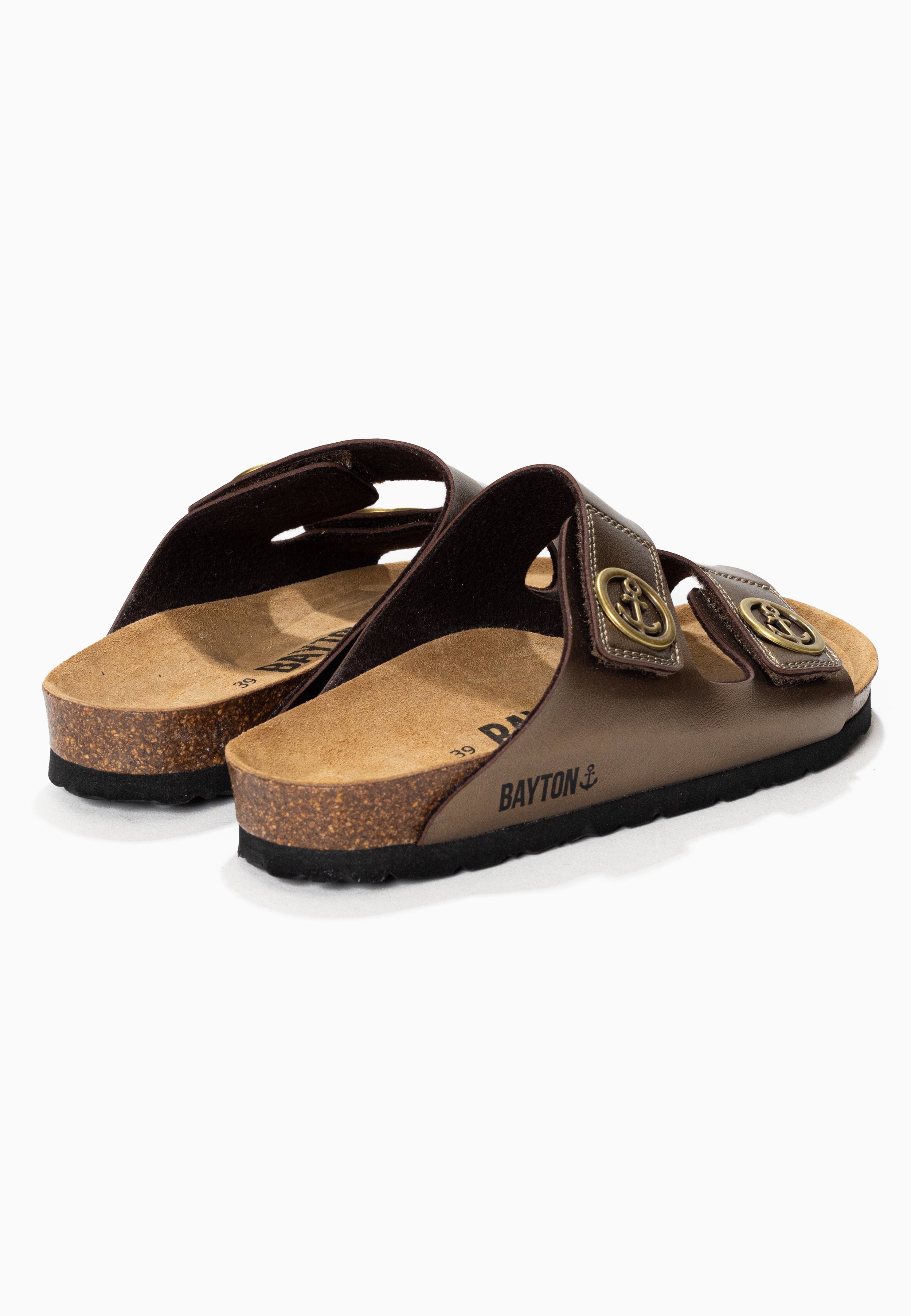 Anatol Bronze 2 Strap Sandals