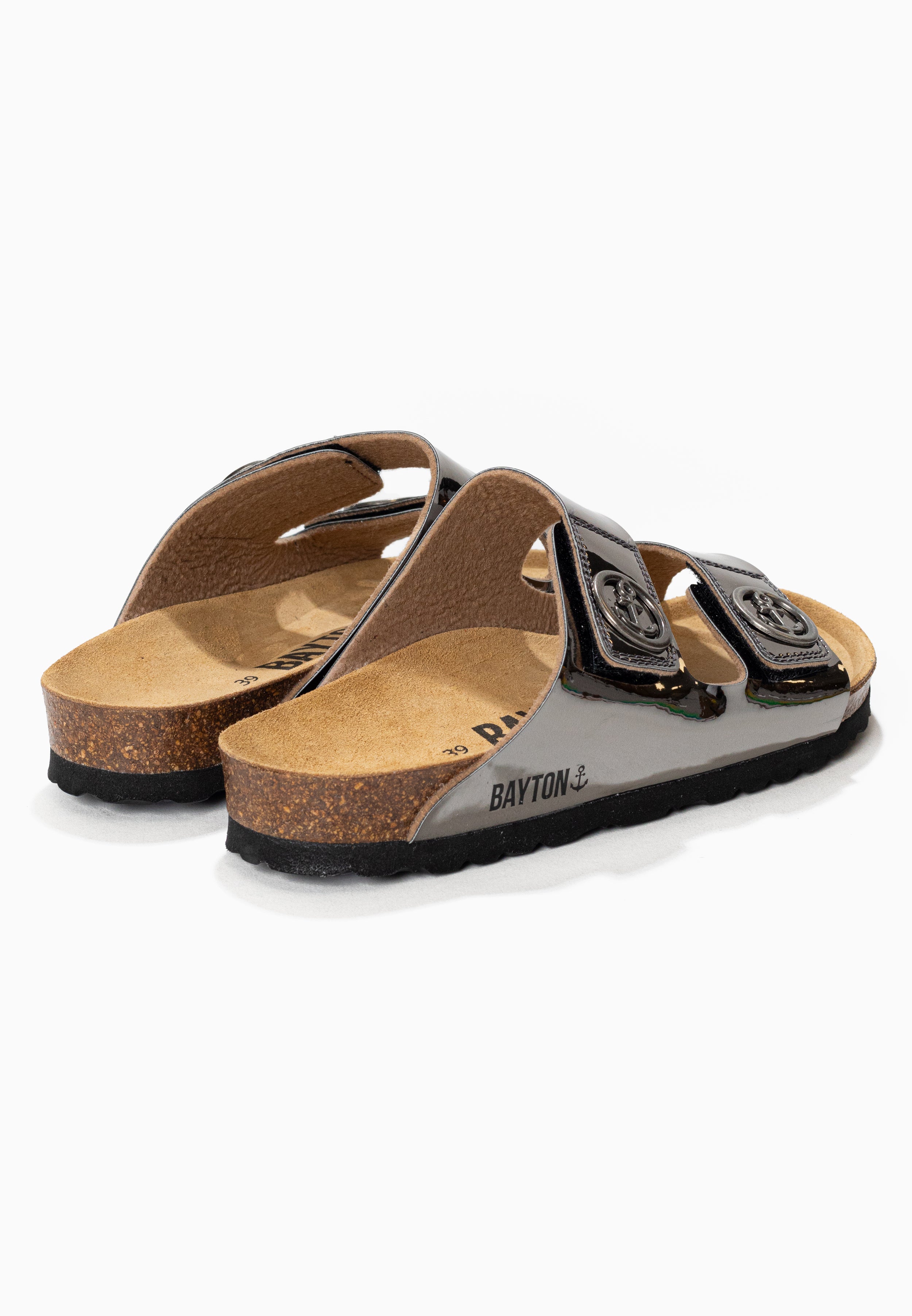 Dark Silver Anatol 2 Straps Sandals