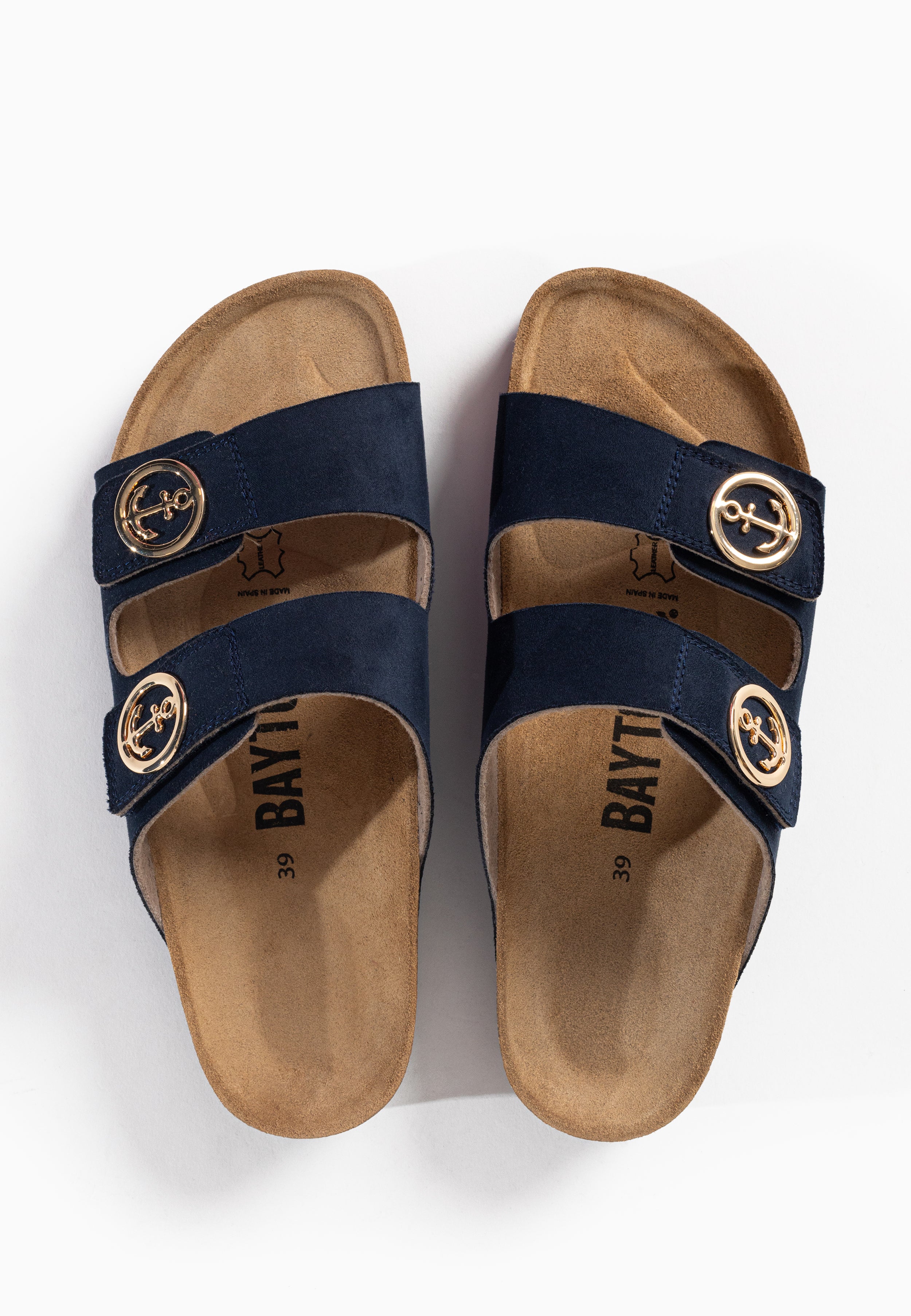 Anatol Navy Blue 2 Strap Sandals