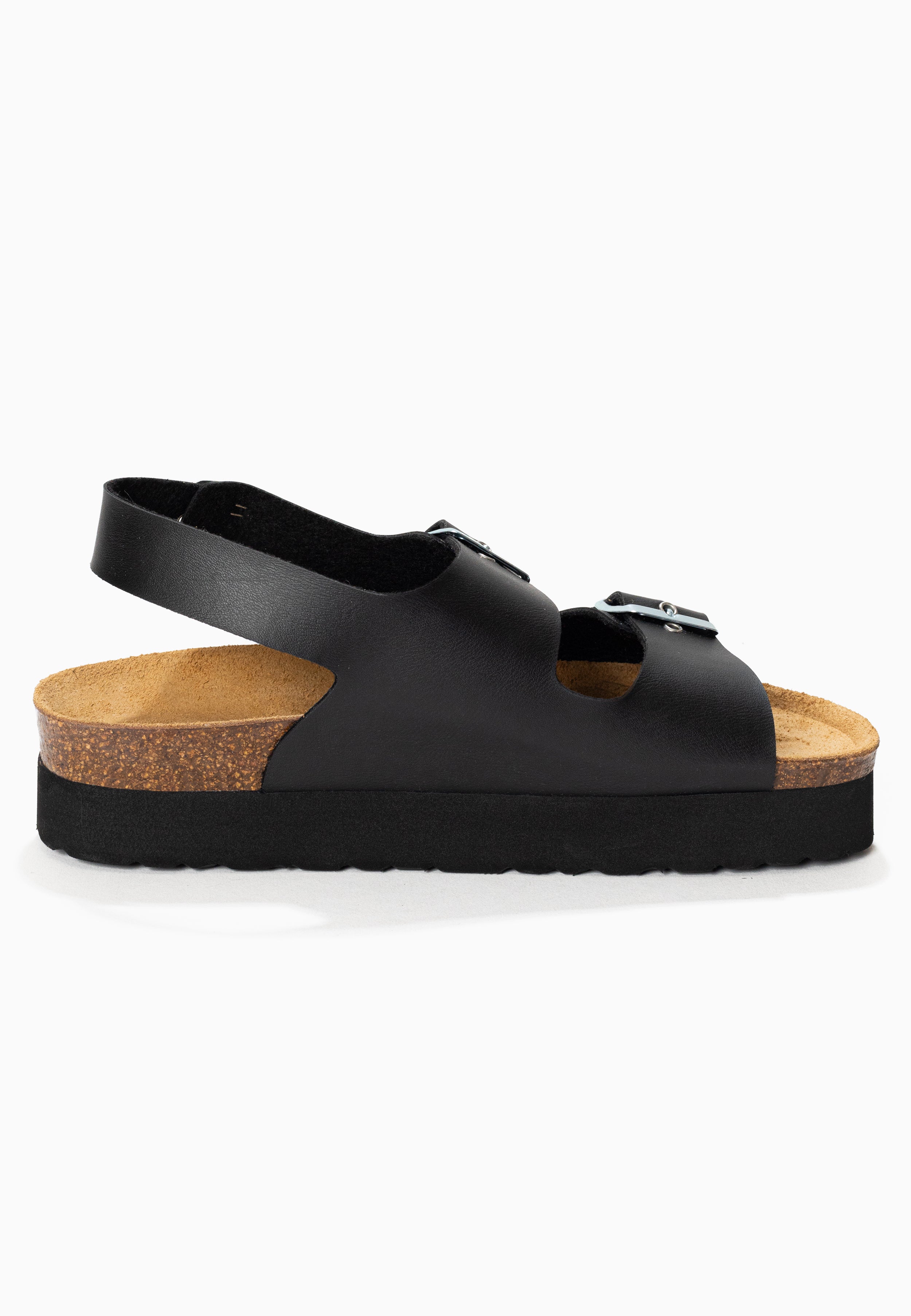 Achille Plus Black Platform Sandals