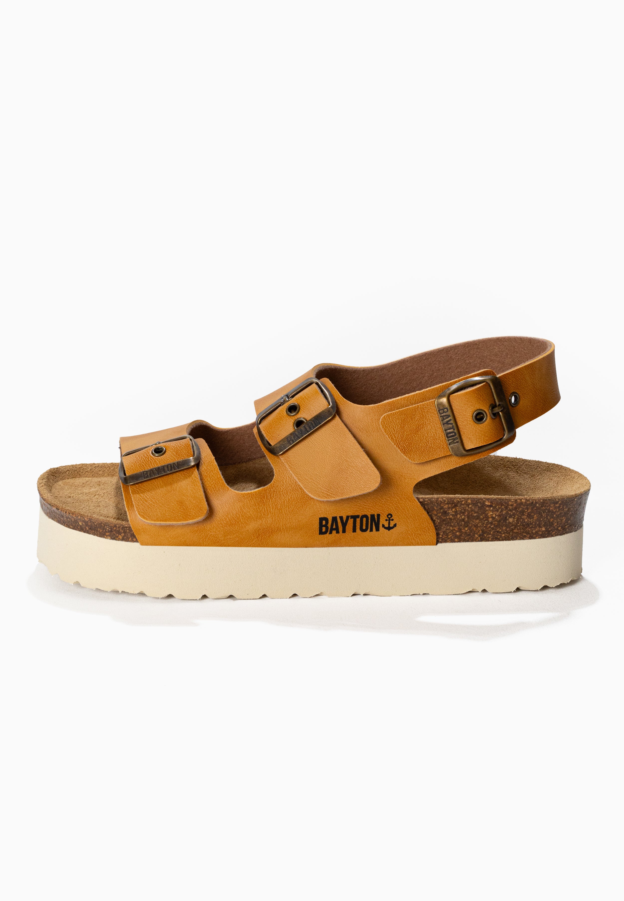 Achille Plus Camel Platform Sandals