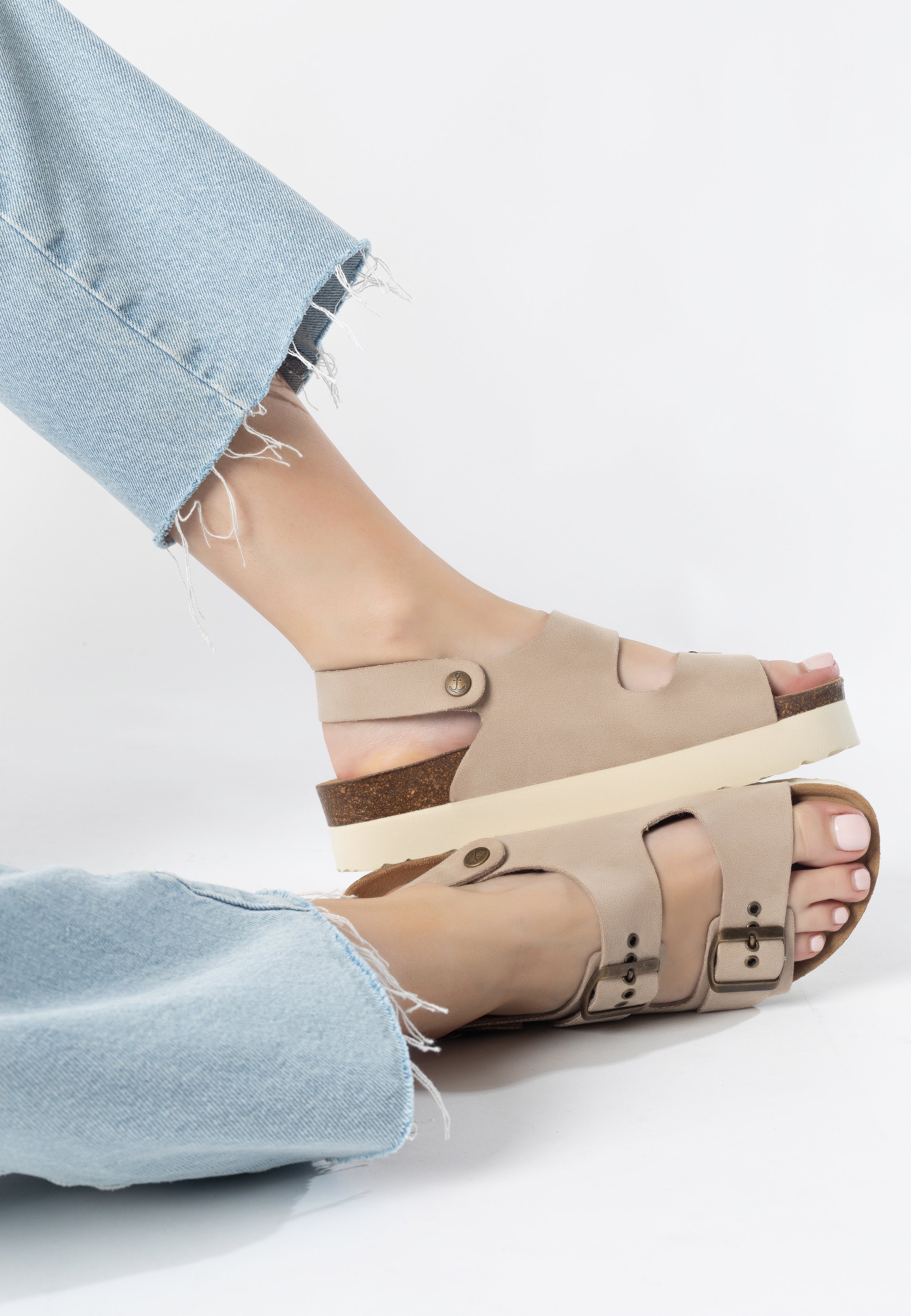 Sandalias Achille Plus Beige