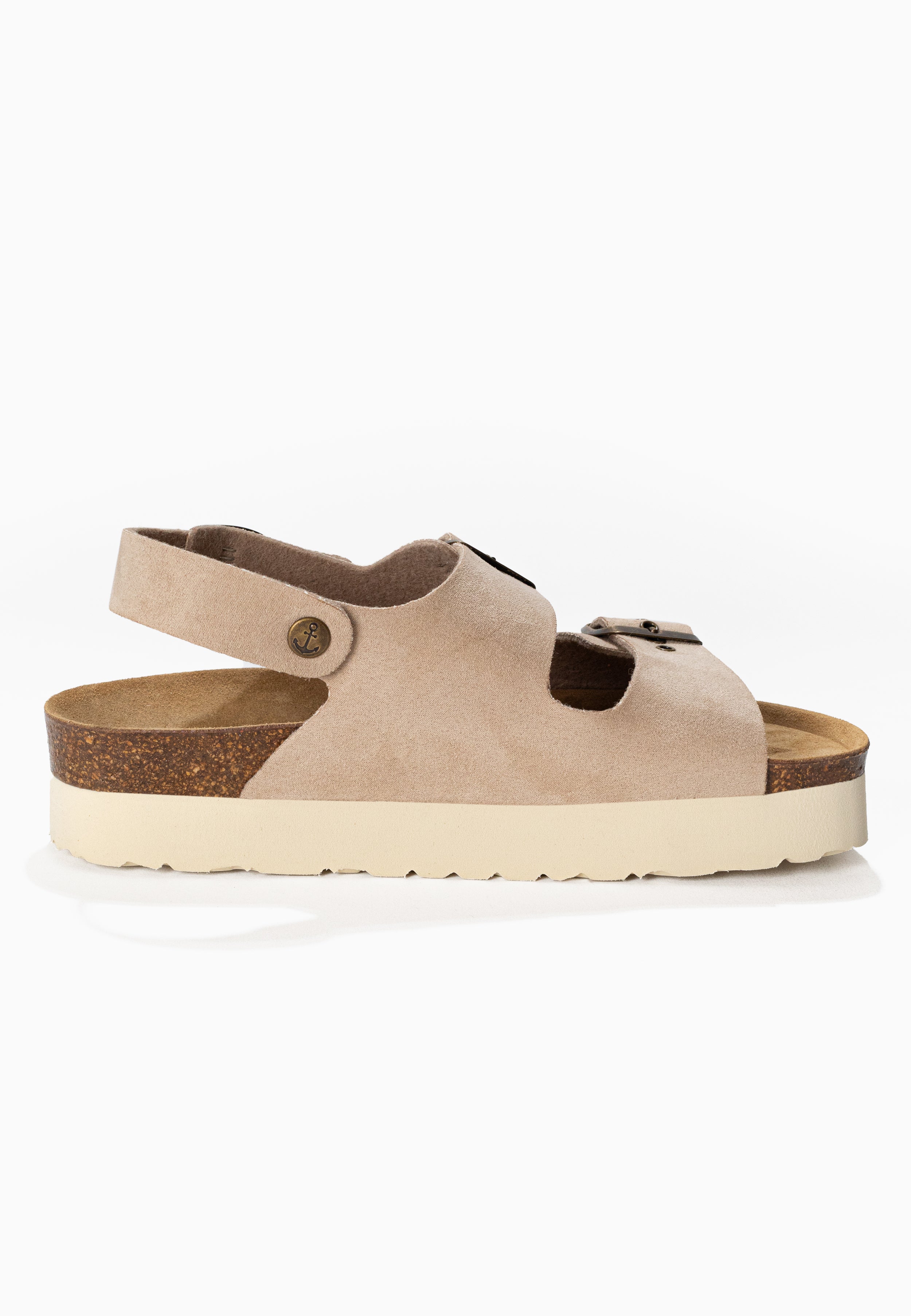 Sandales Achille Plus Beige à Plateforme