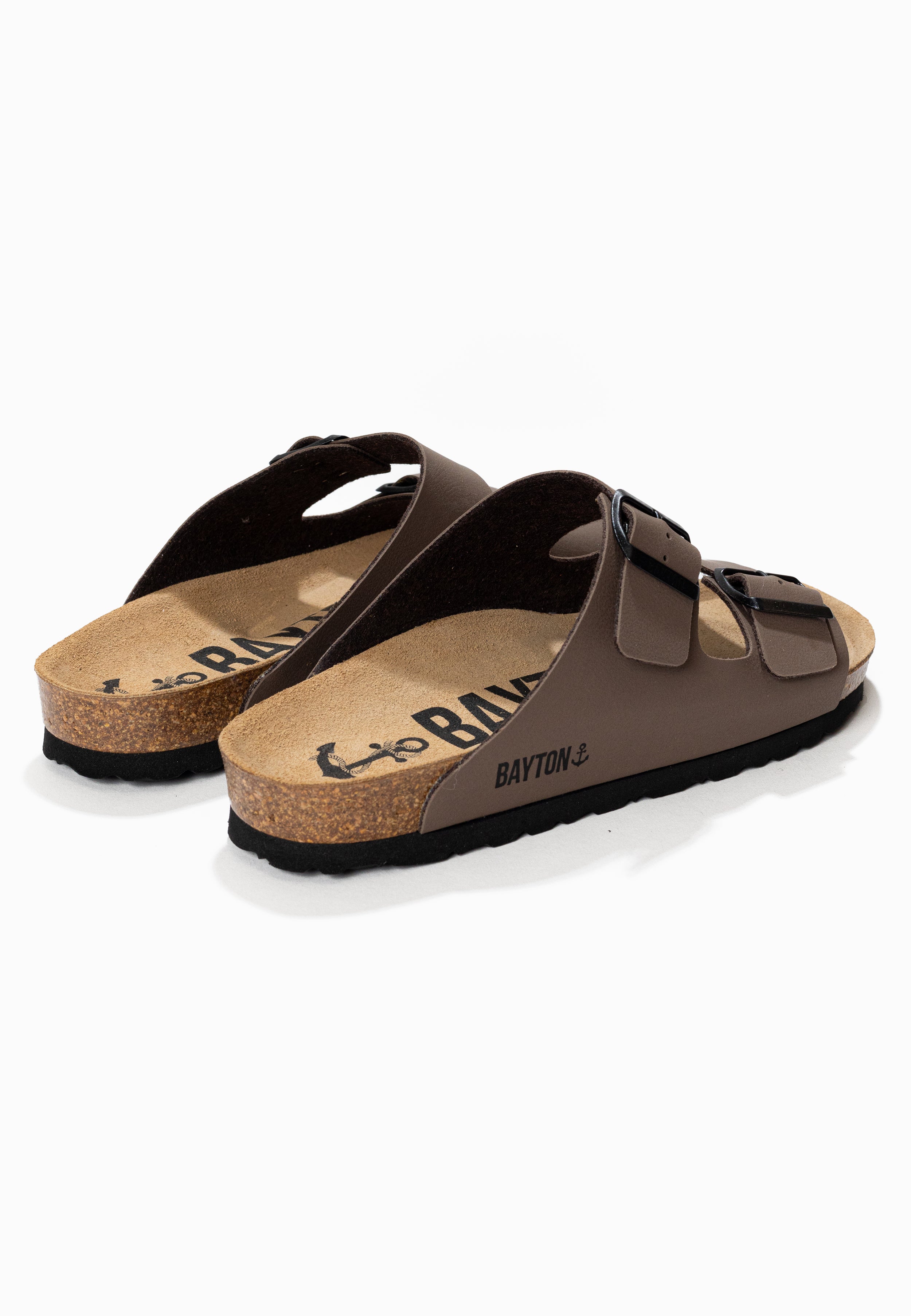 Atlas Taupe 2 Strap Sandals