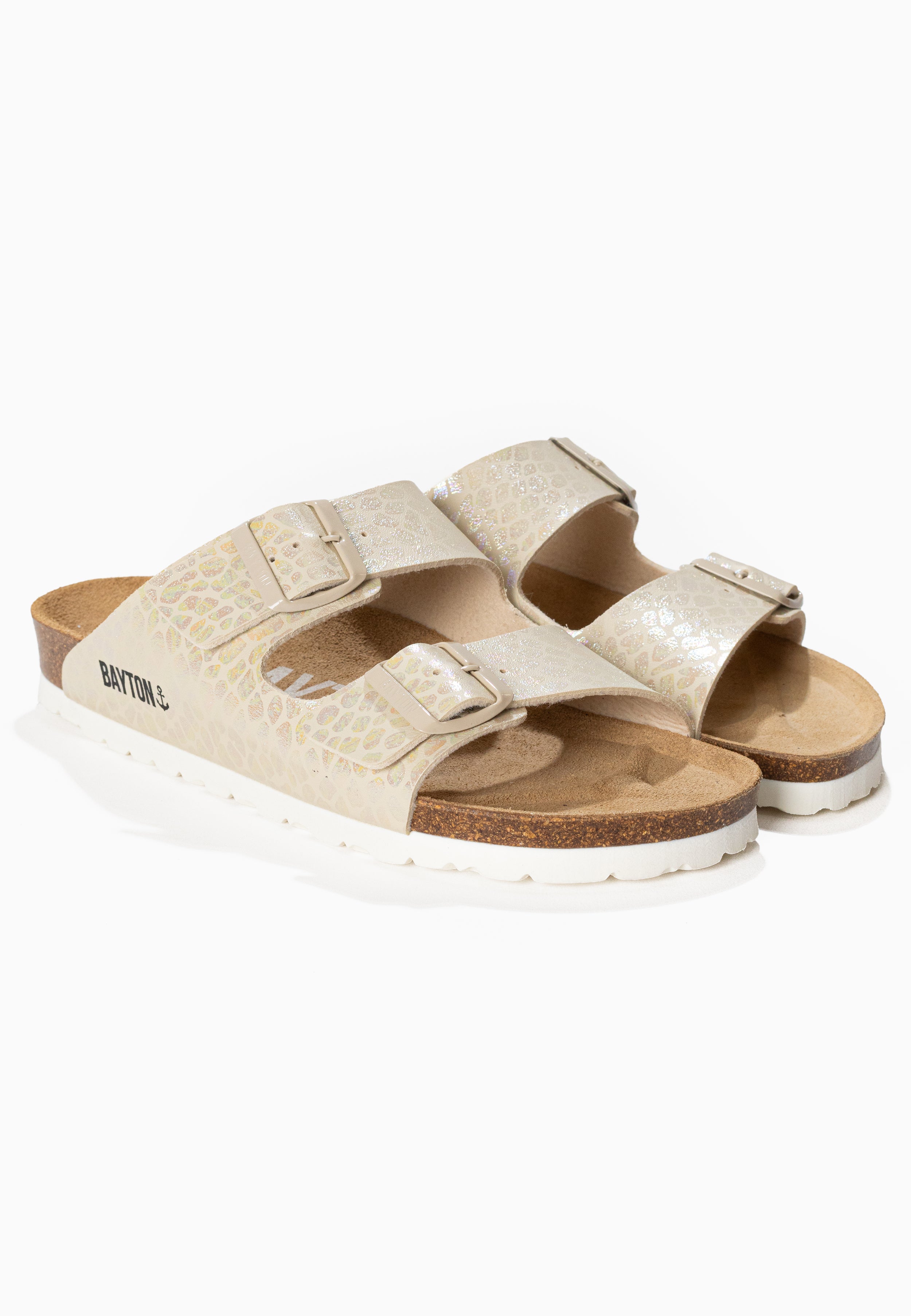 Sandales 2 Brides Atlas Beige