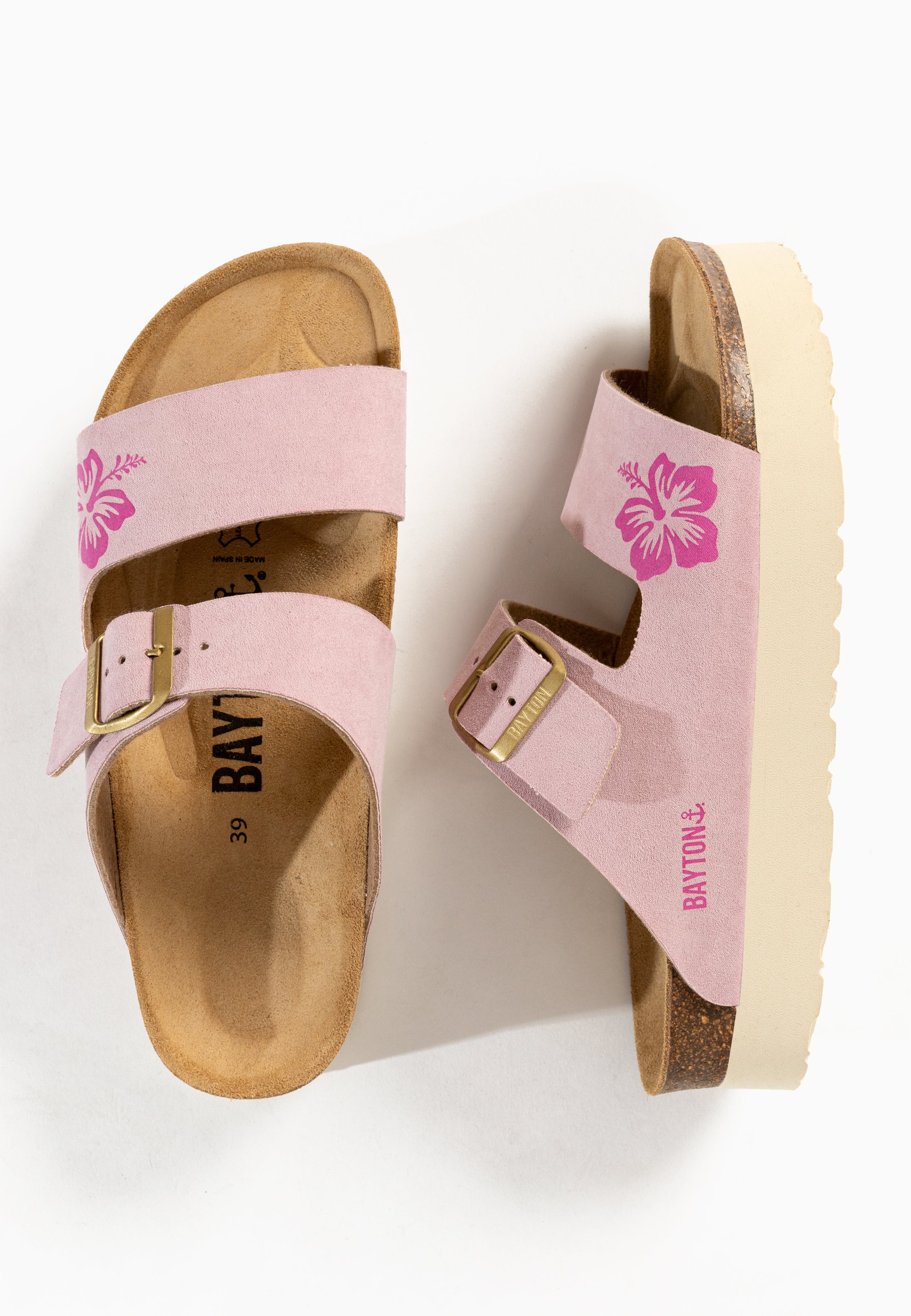 Jenn Lila and Pink Platform Sandals