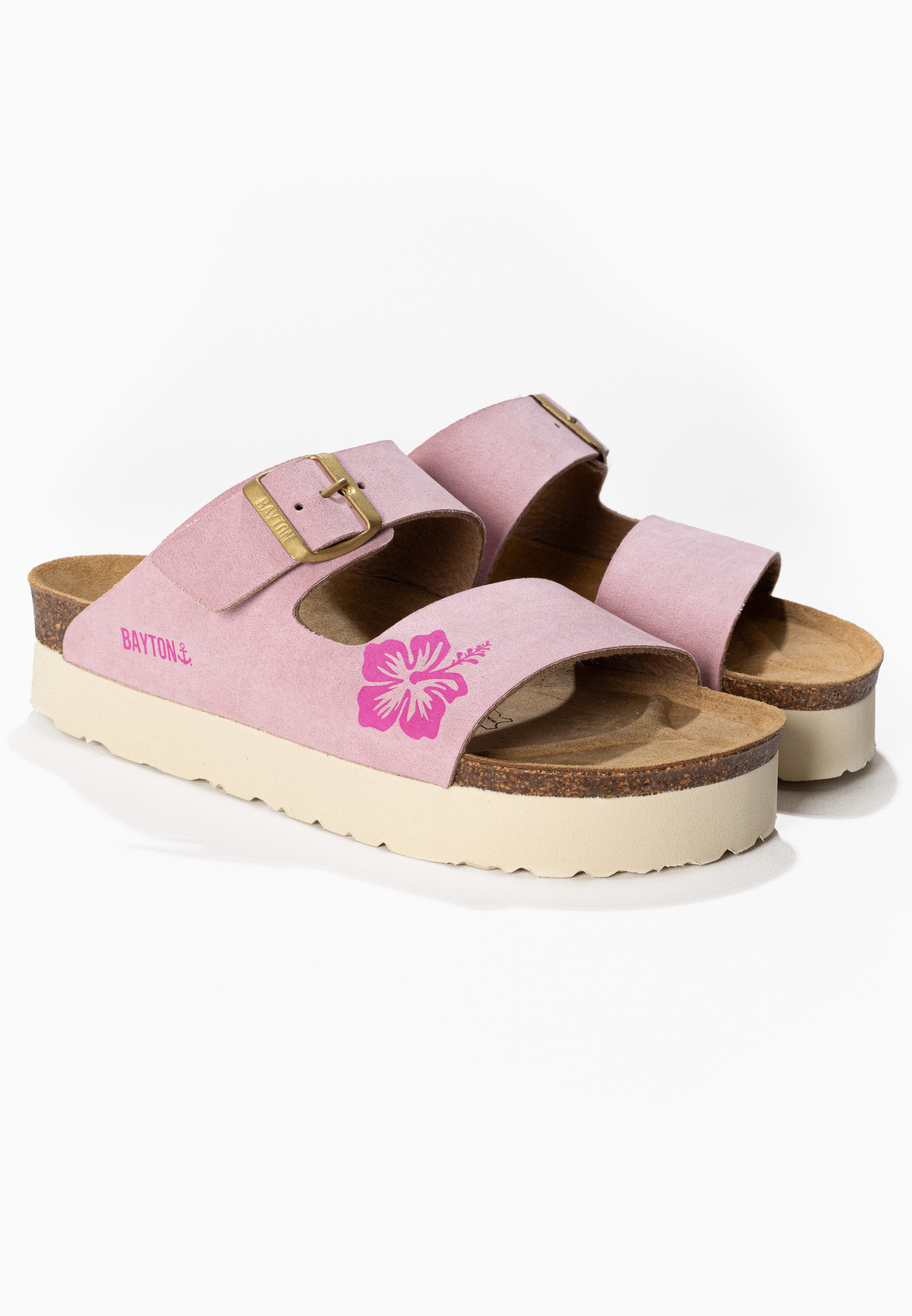 Jenn Lila and Pink Platform Sandals